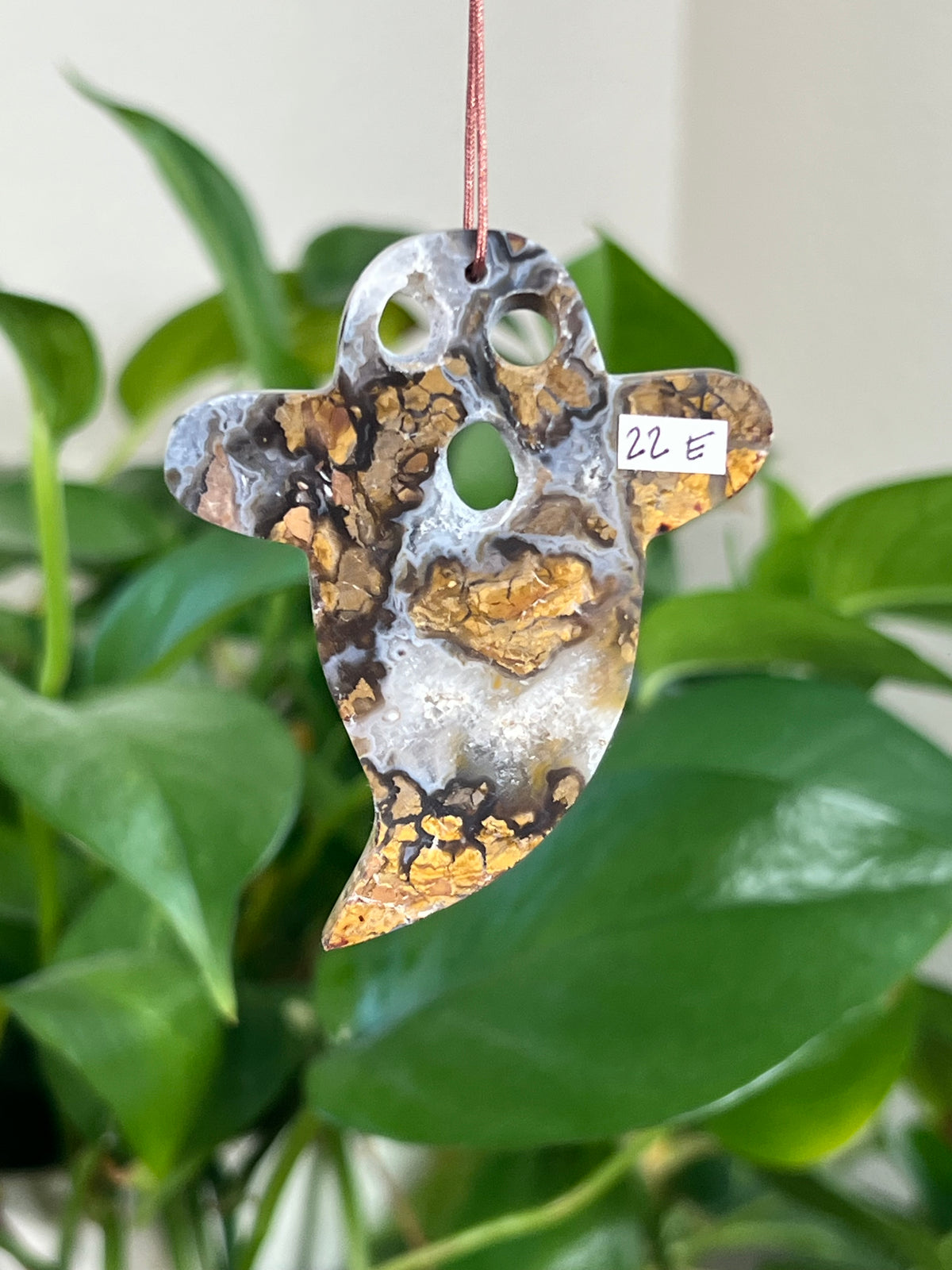 Brecciated Jasper Ghost Ornaments