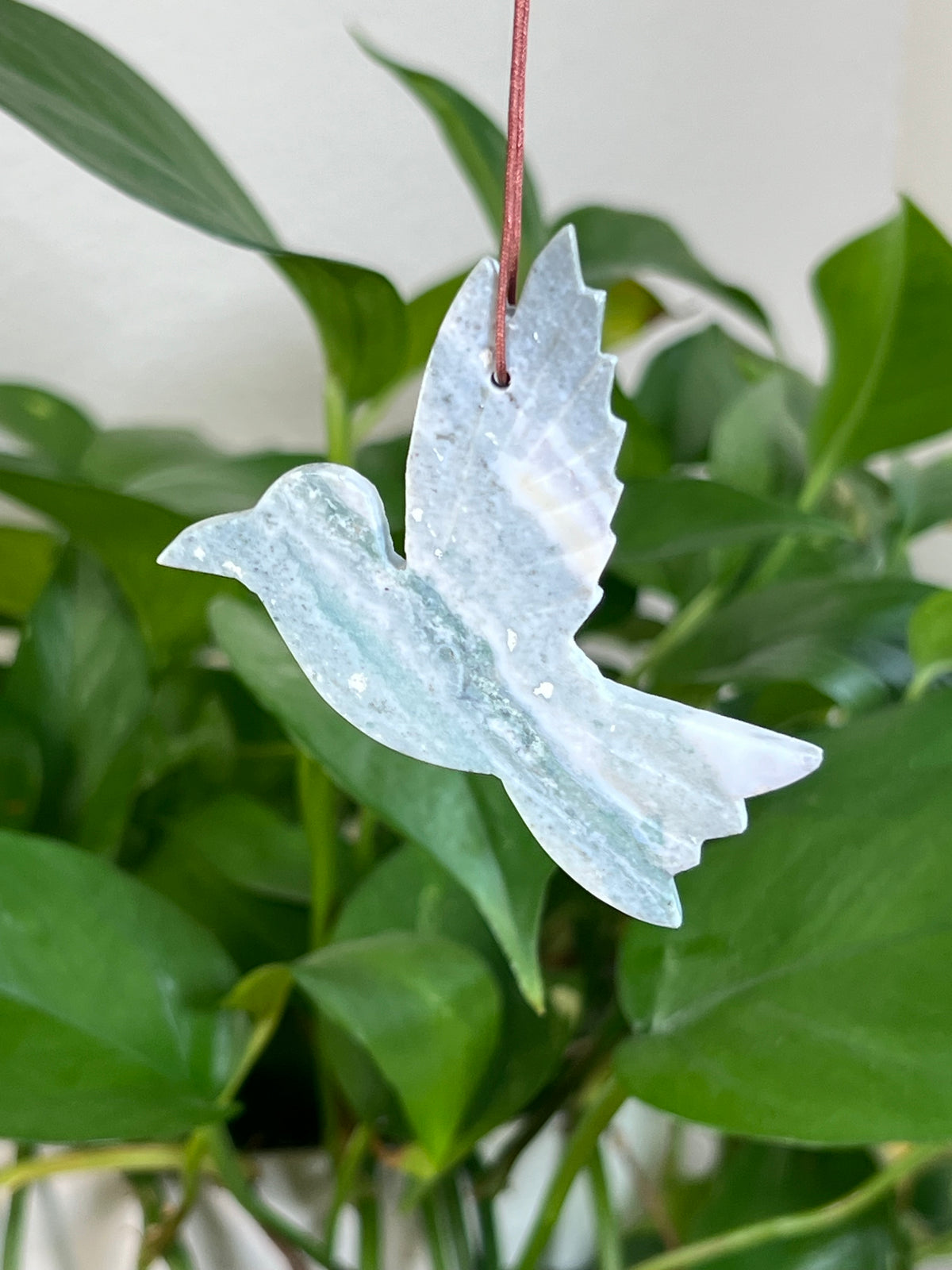 Blue Green Jasper Hummingbird Ornaments