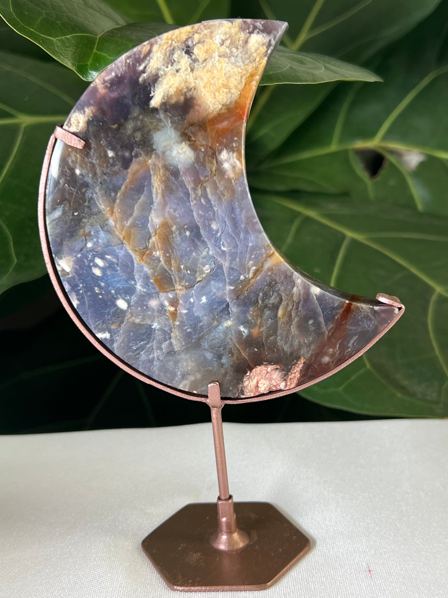 Purple Chalcedony Moon