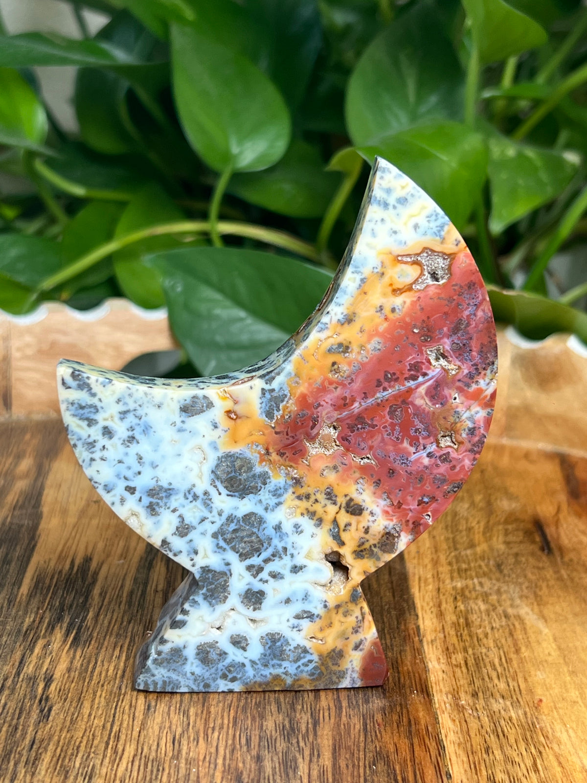 Marcasite Self Standing Moon: BR