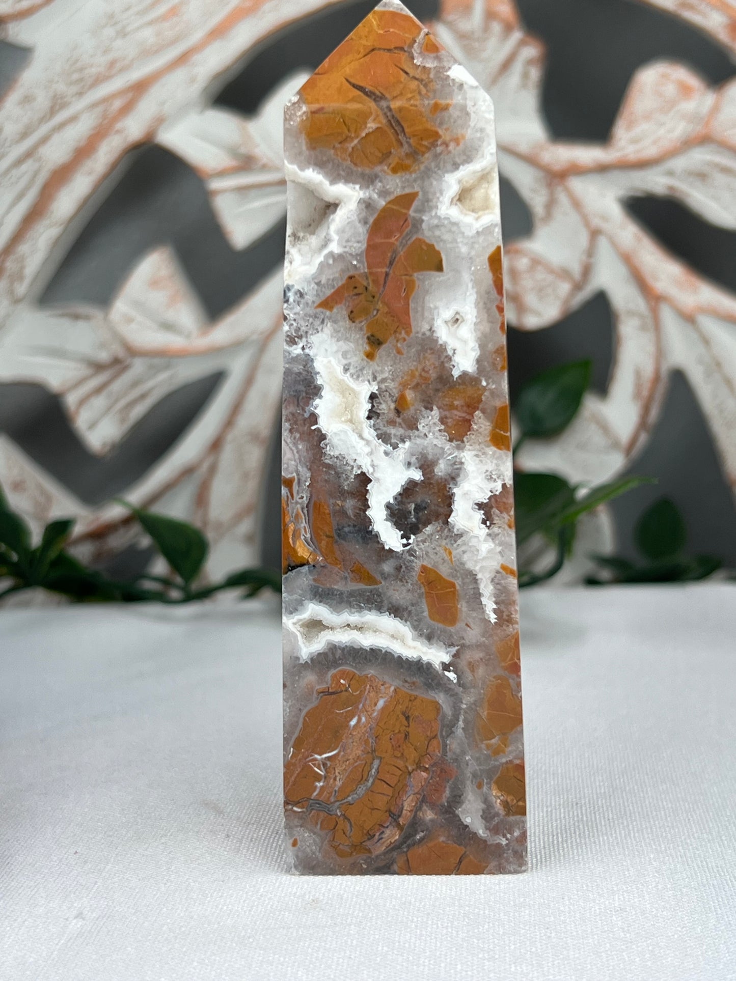 Indonesian Cotton Candy Agate Tower