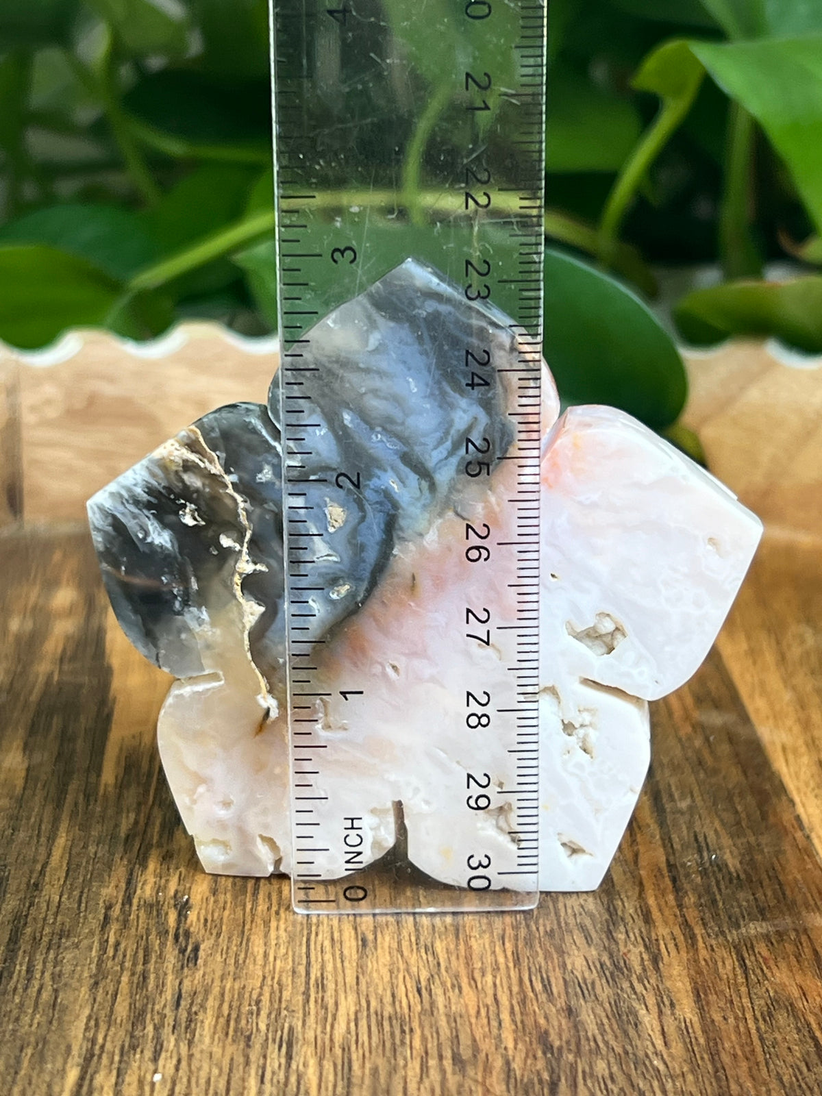 Rainbow Plume Agate Flower: PA