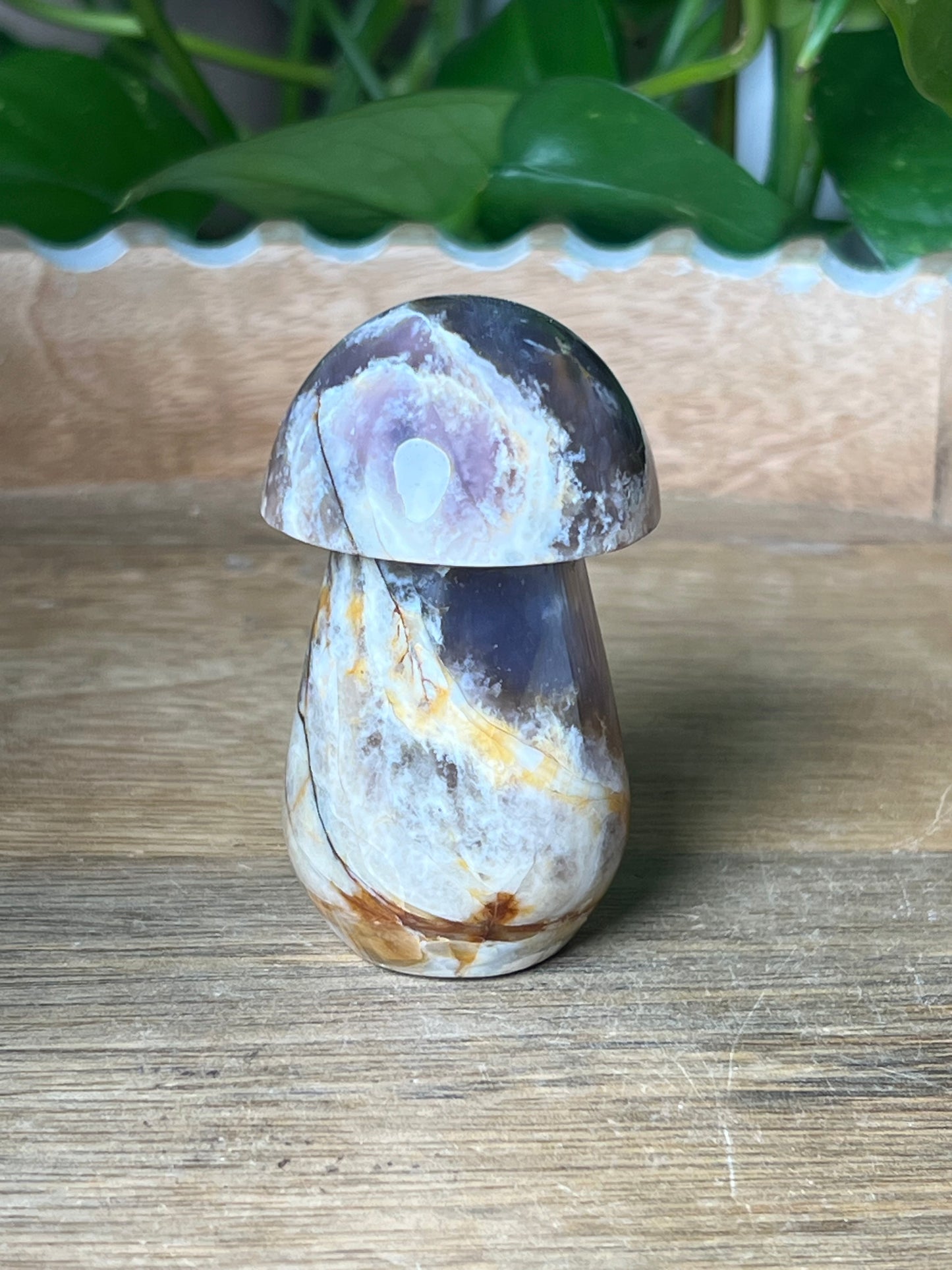 Purple Chalcedony Mushroom