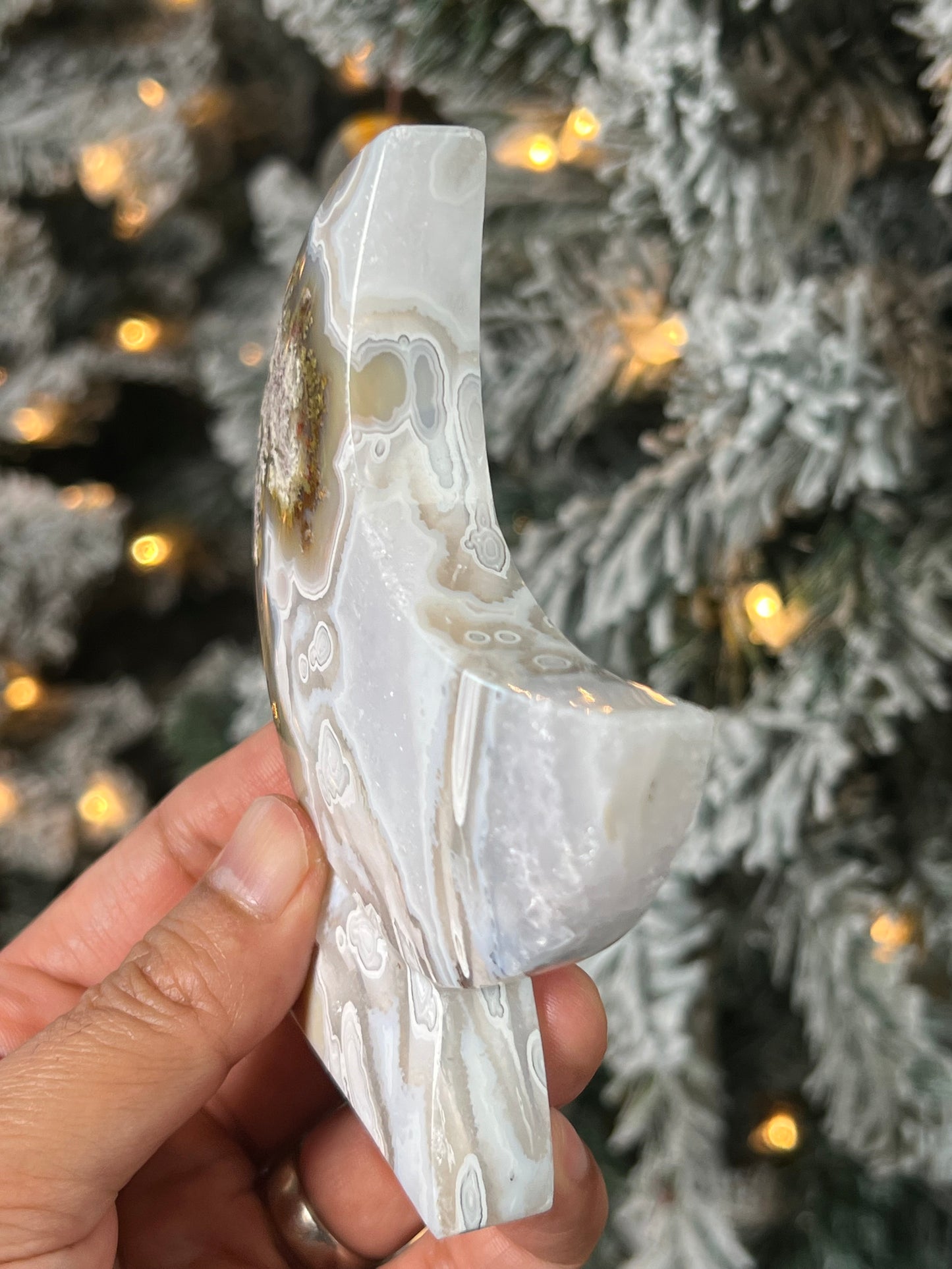 Scenic Moss Agate Moon