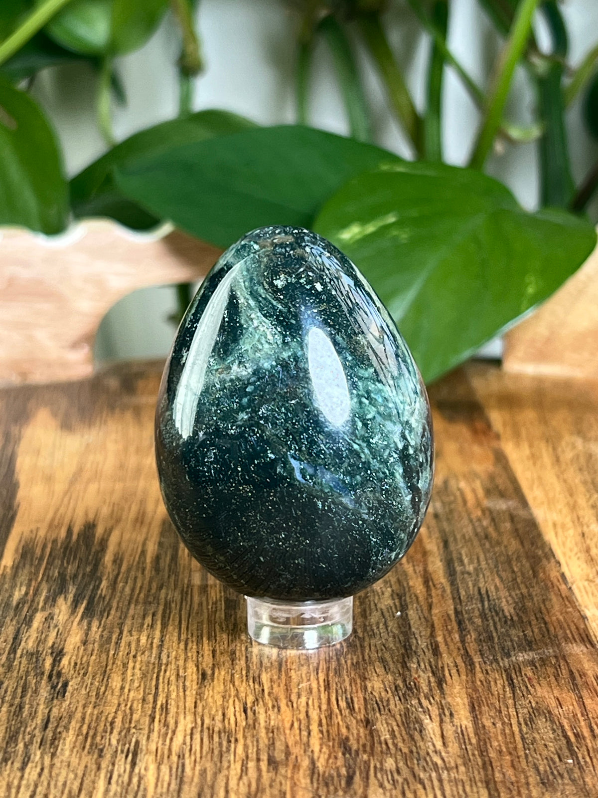Blue Green Jasper Egg: RA