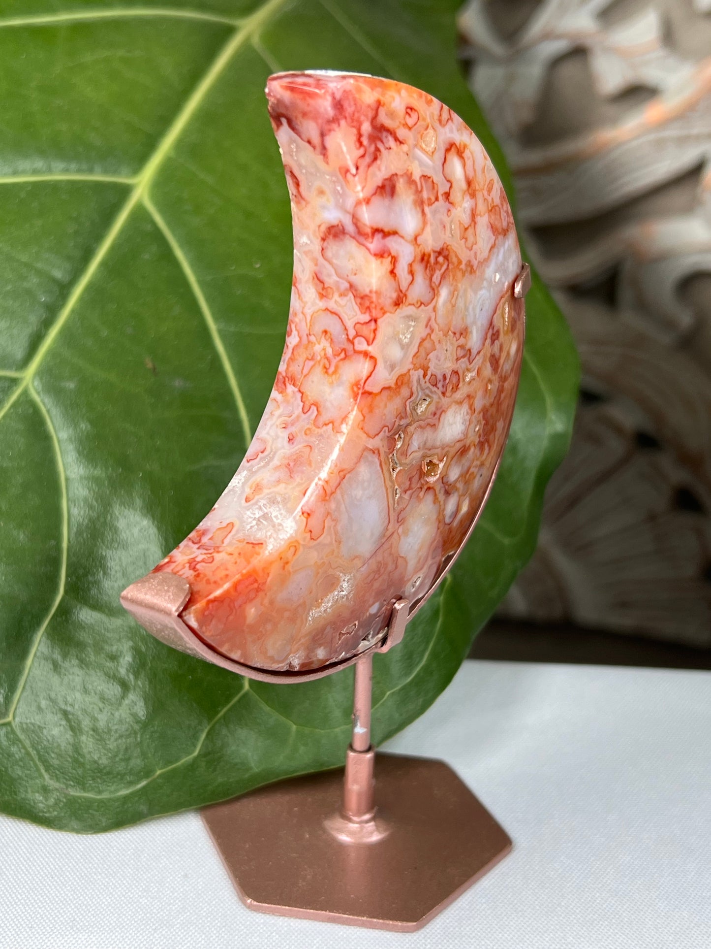 Pink Carnelian Moon