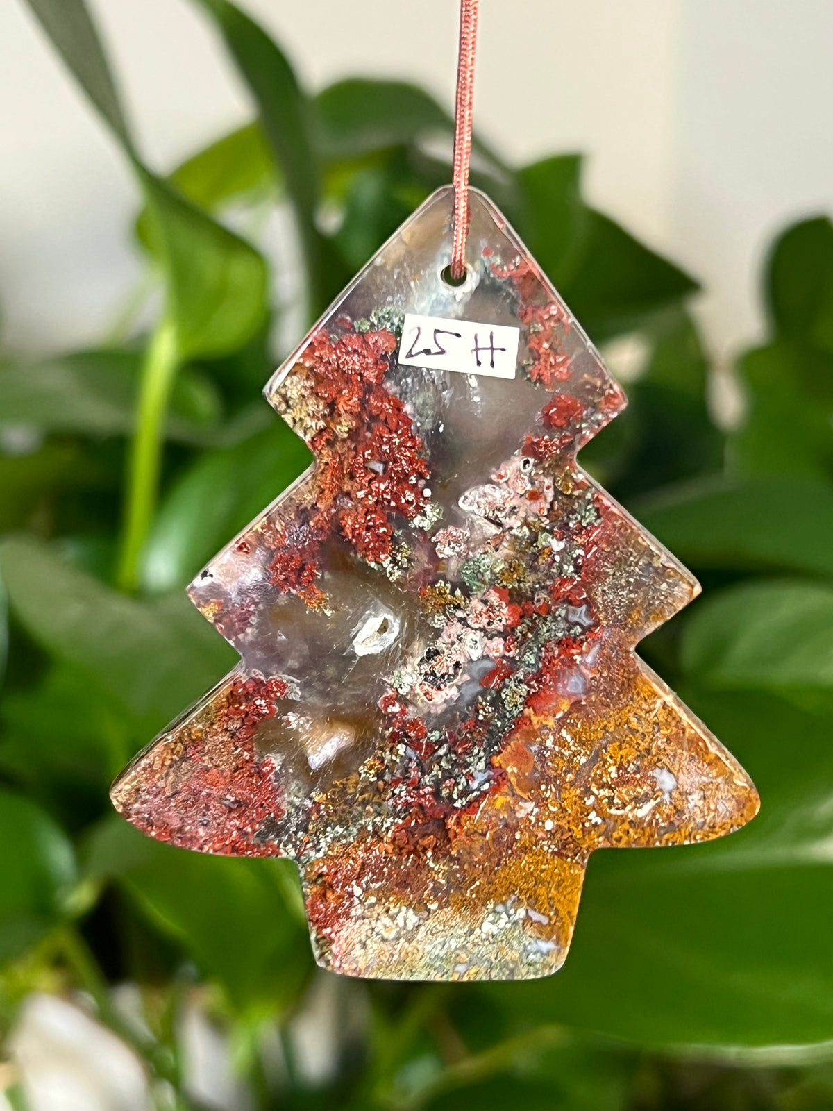 Scenic Moss Agate Tree Ornaments