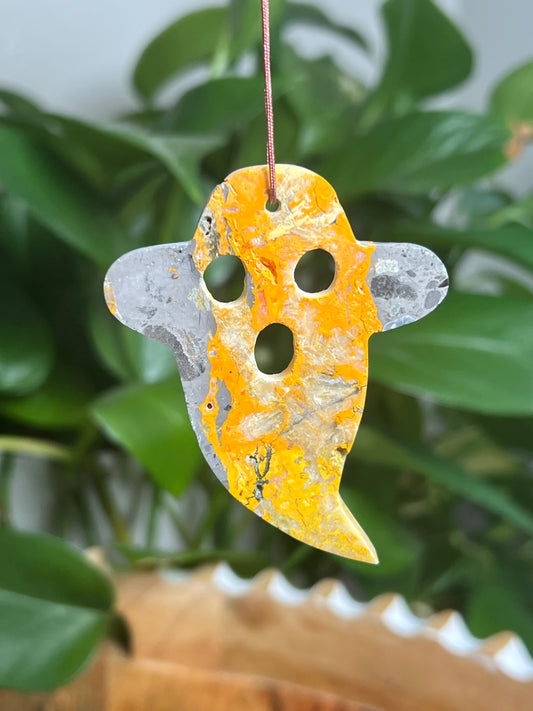 Bumblebee Jasper Ornament Ghost: O