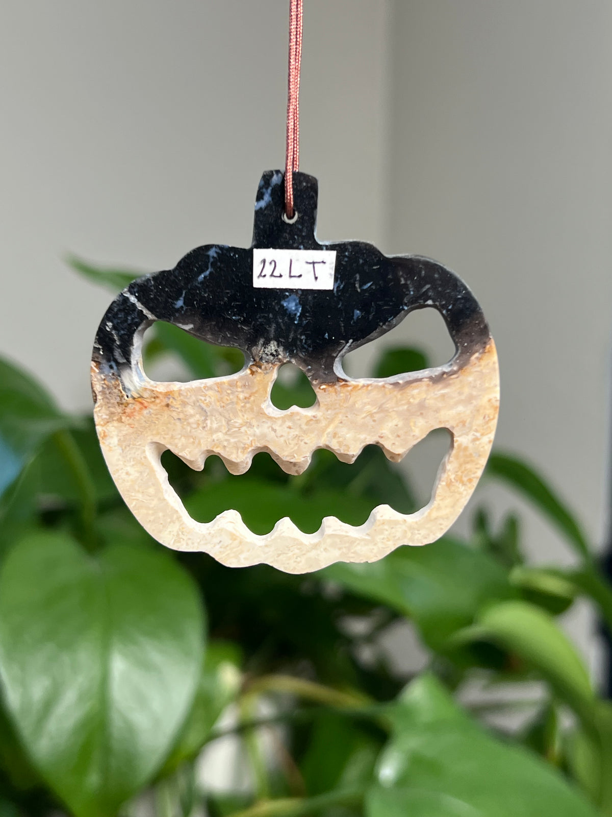 Palm Root Pumpkin Ornaments