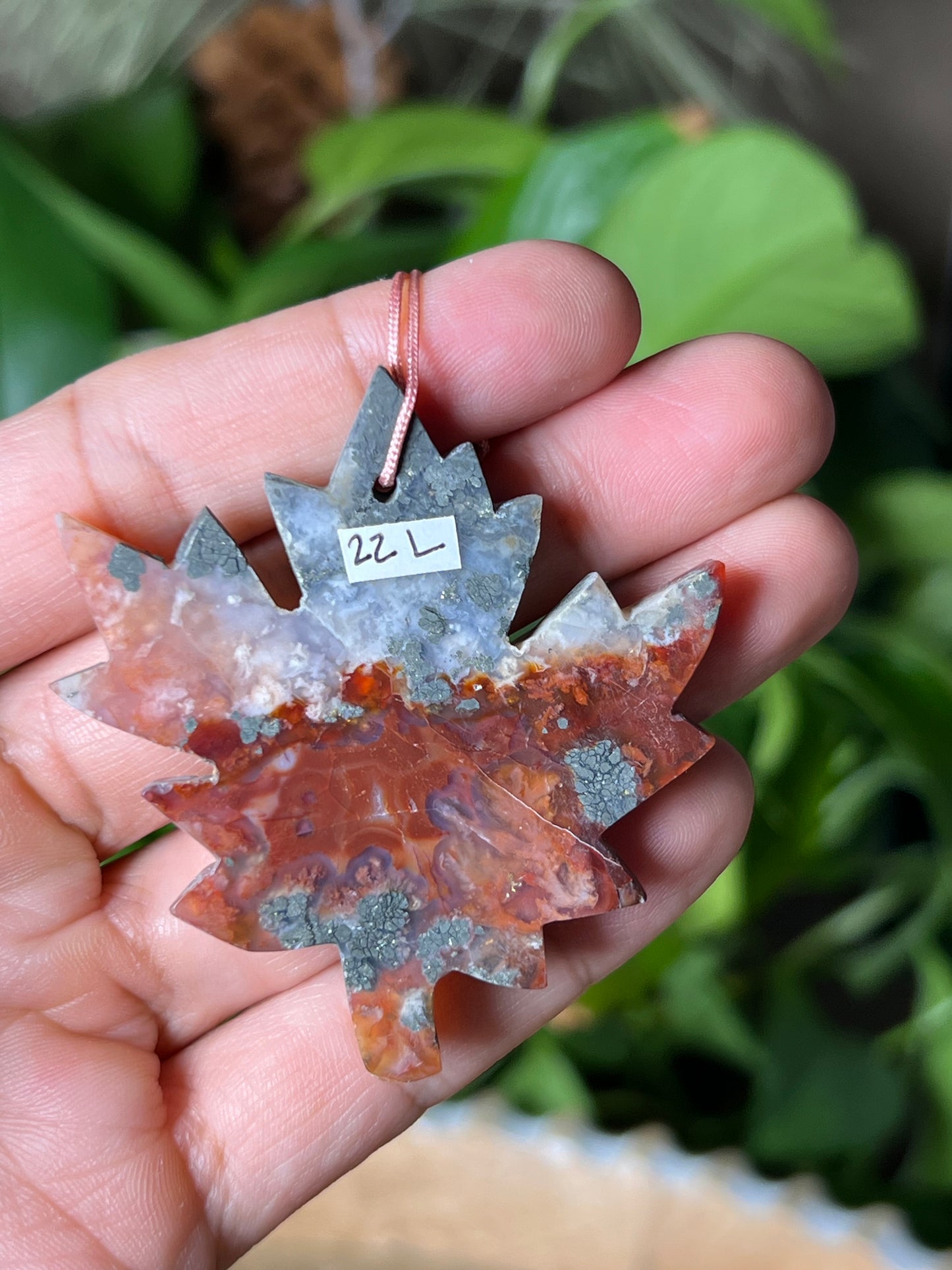 Marcasite Leaf Ornament