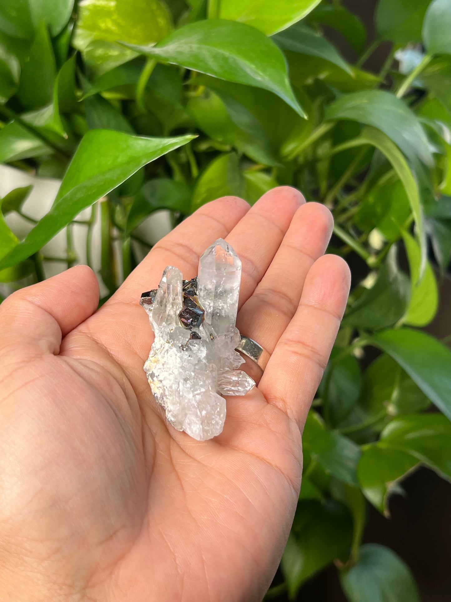 Rainbow Pyrite Quartz