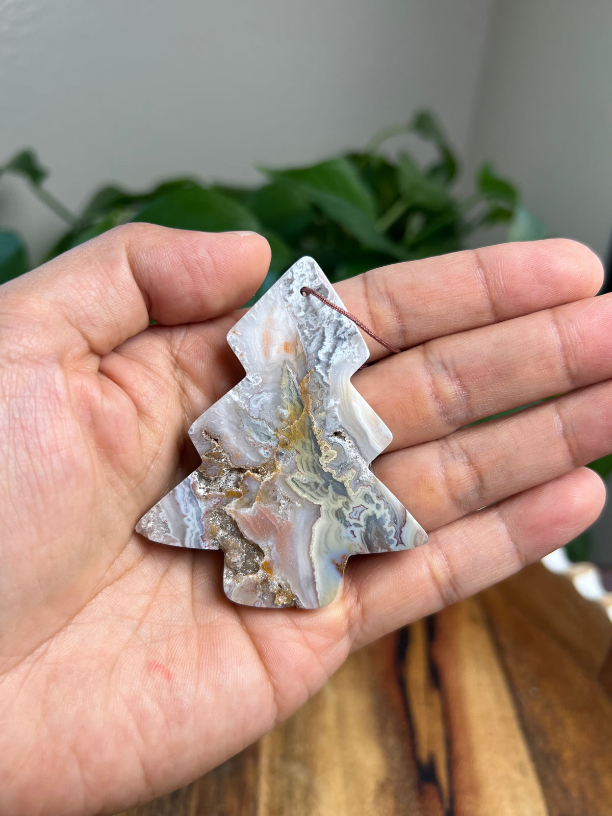 Sumatra Plume Agate Tree Ornaments