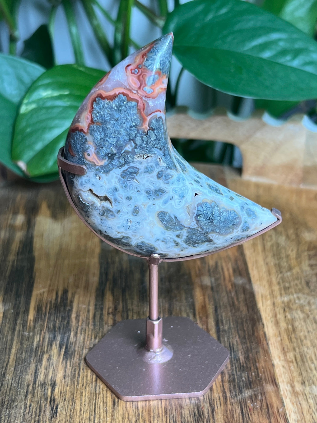 Marcasite Mini Puffy Moon: DZ