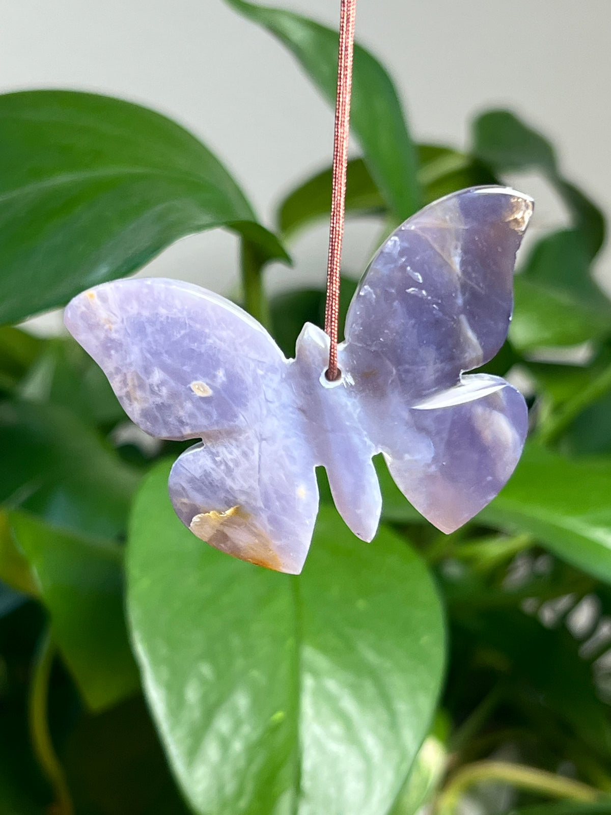 Purple Chalcedony Ornament Butterfly: S