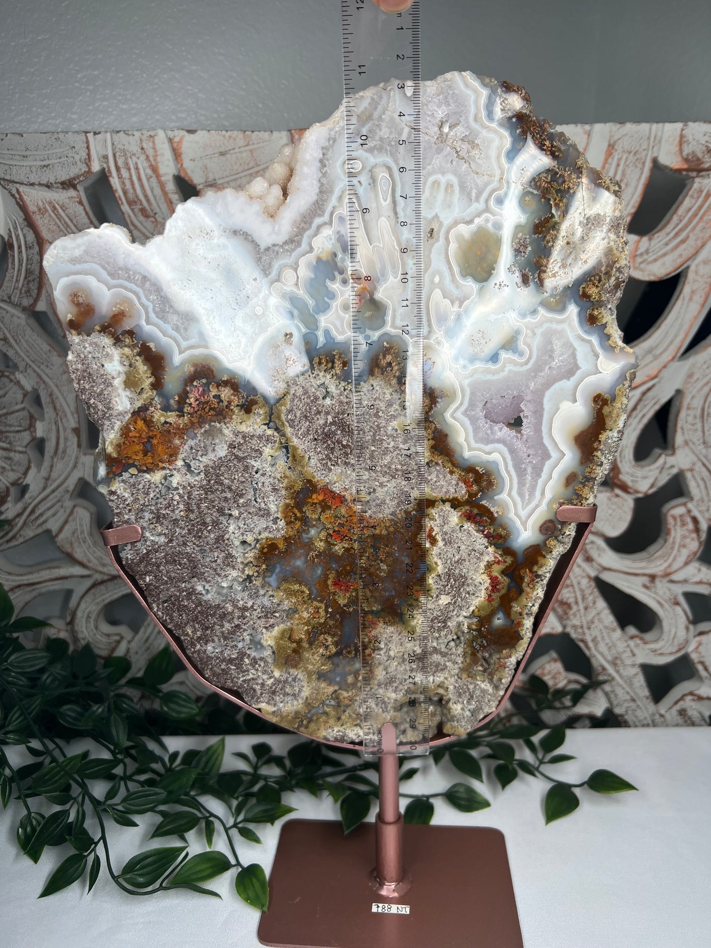 Scenic Moss Agate Slab