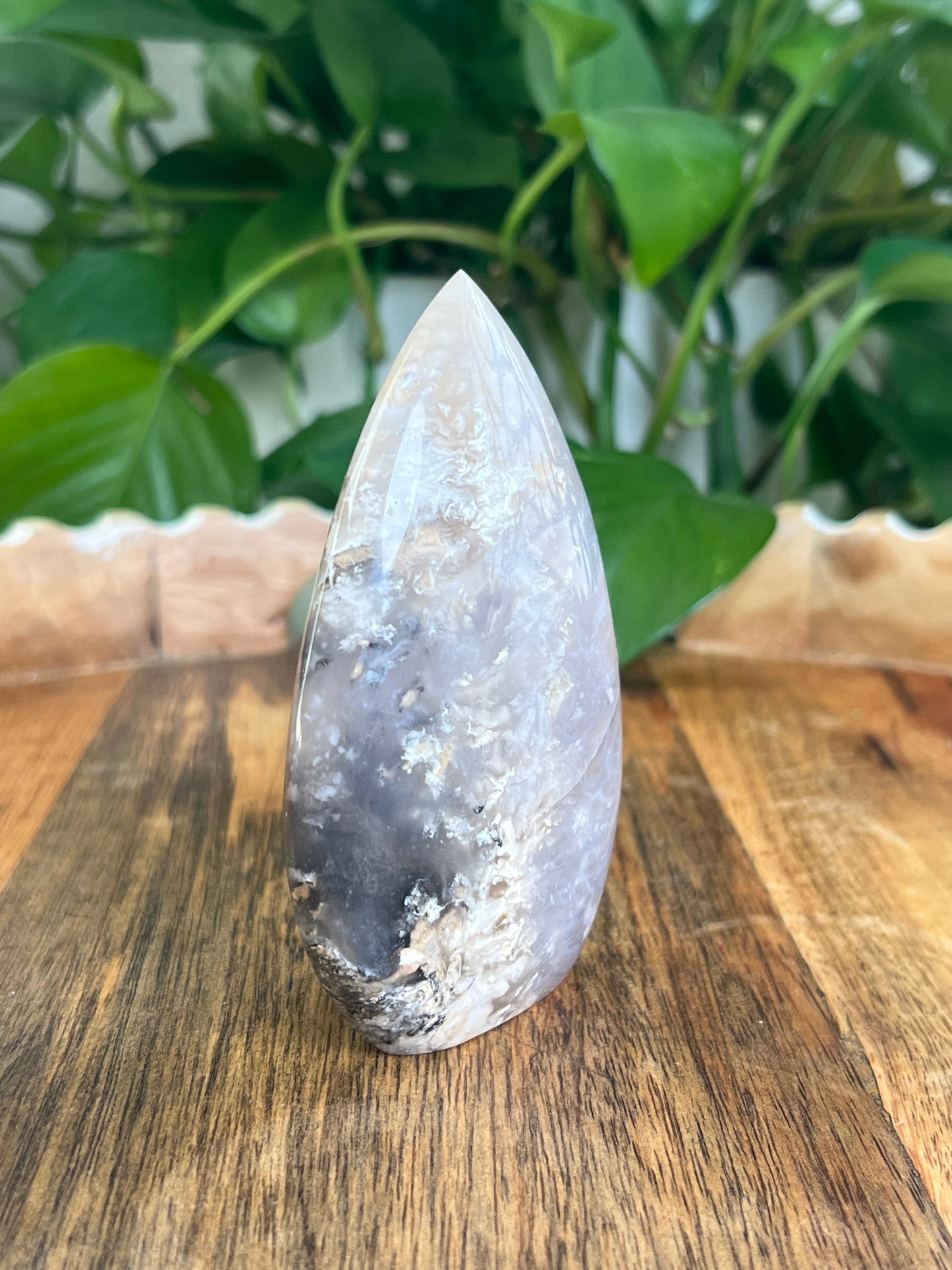 Dendritic Tiger Agate Flame: AB