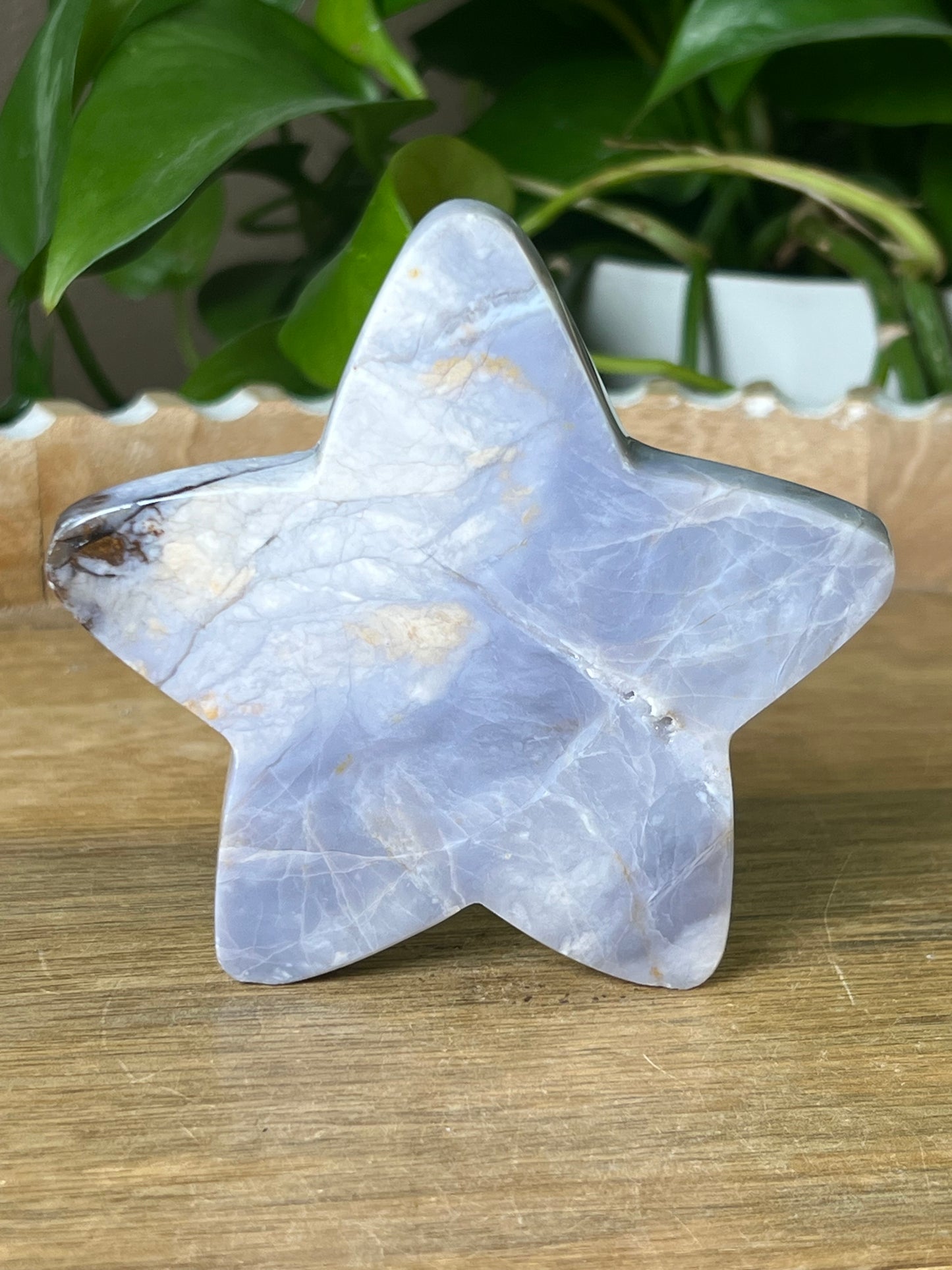 Purple Chalcedony Star