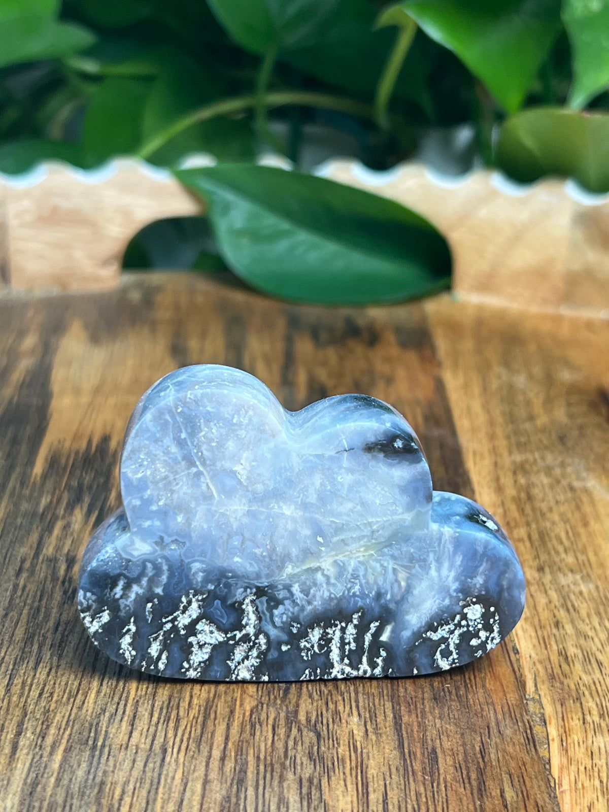 Blue Plume Agate Mini Cloud: PZ