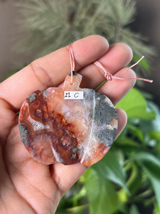 Marcasite Pumpkin Ornament