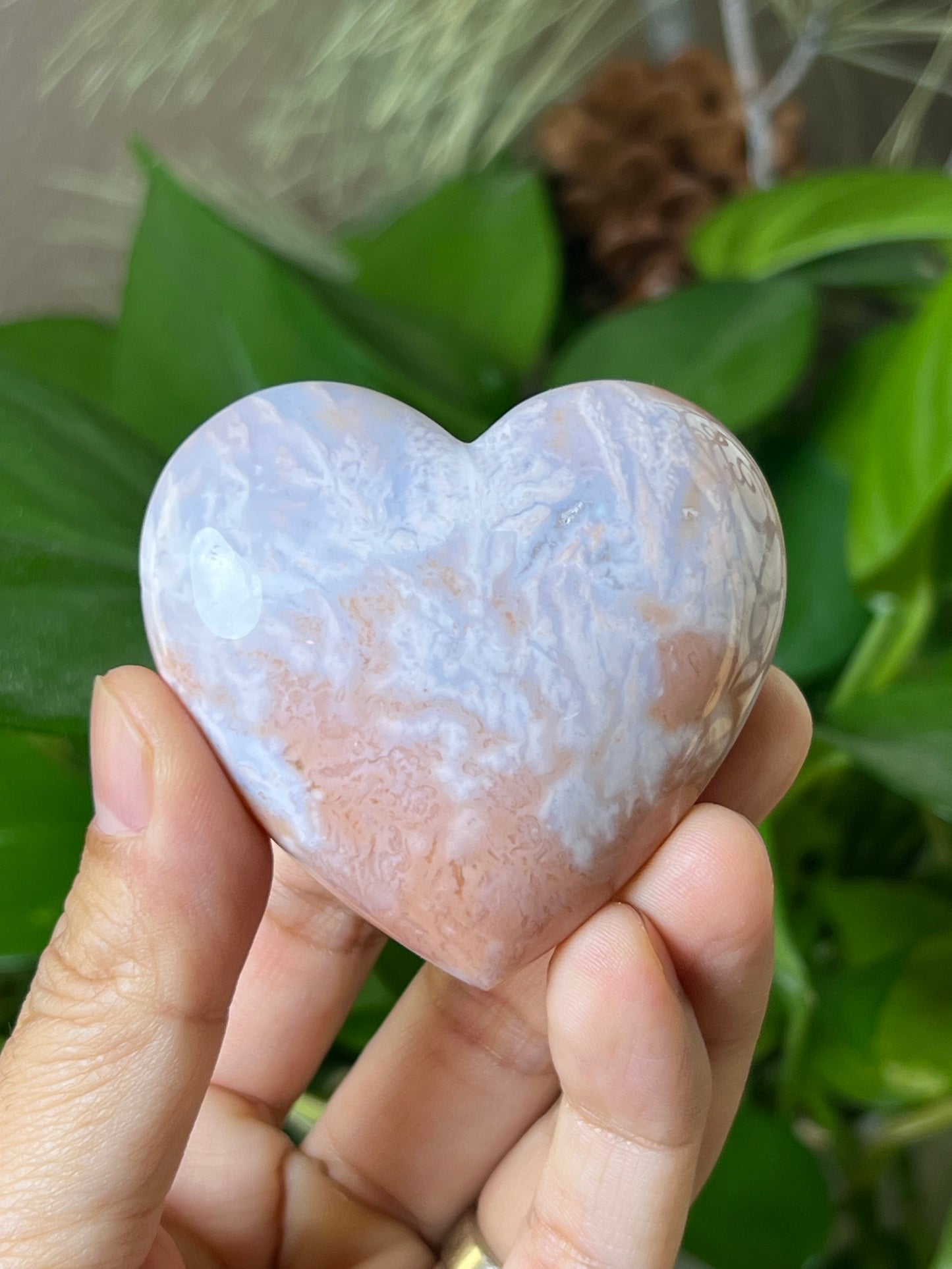Pink Carnelian Heart