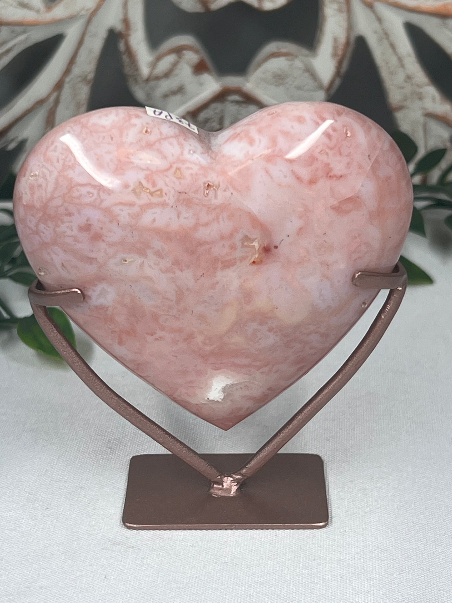 Pink Carnelian Heart