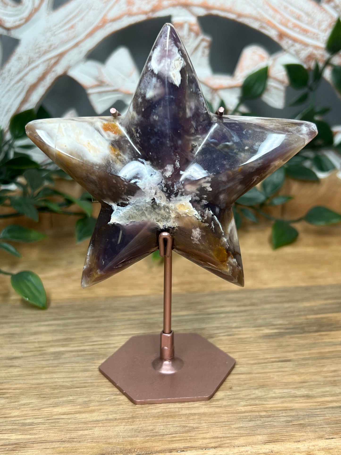 Purple Chalcedony Star