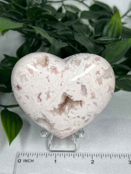 Pink Carnelian Heart