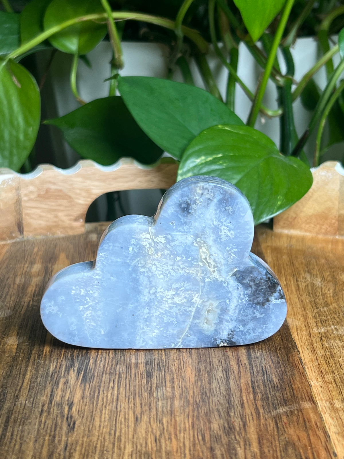 Blue Plume Agate Cloud: Mi