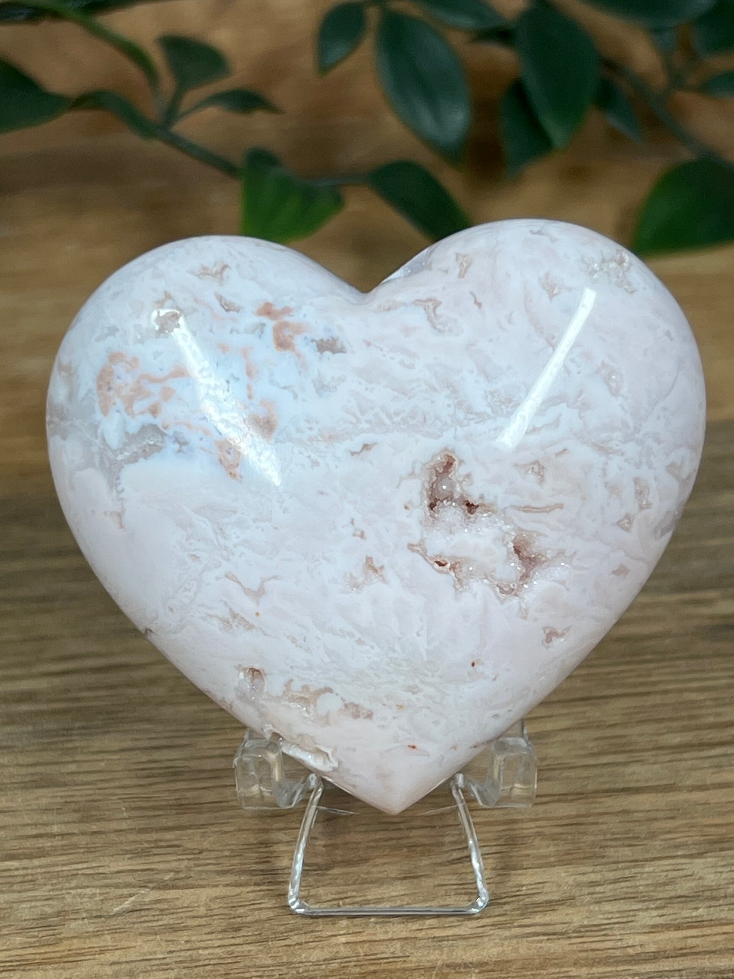 Pink Carnelian Heart