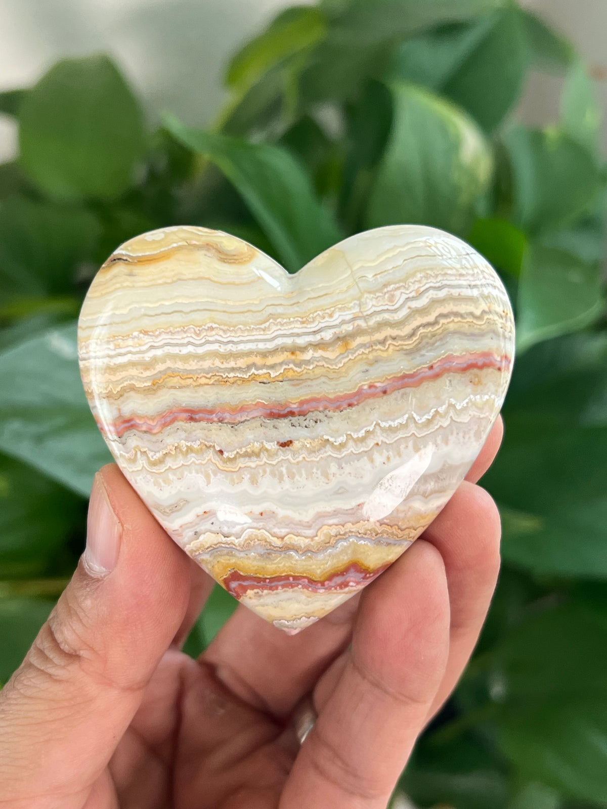 Crazy Lace Agate Small Puffy Moons
