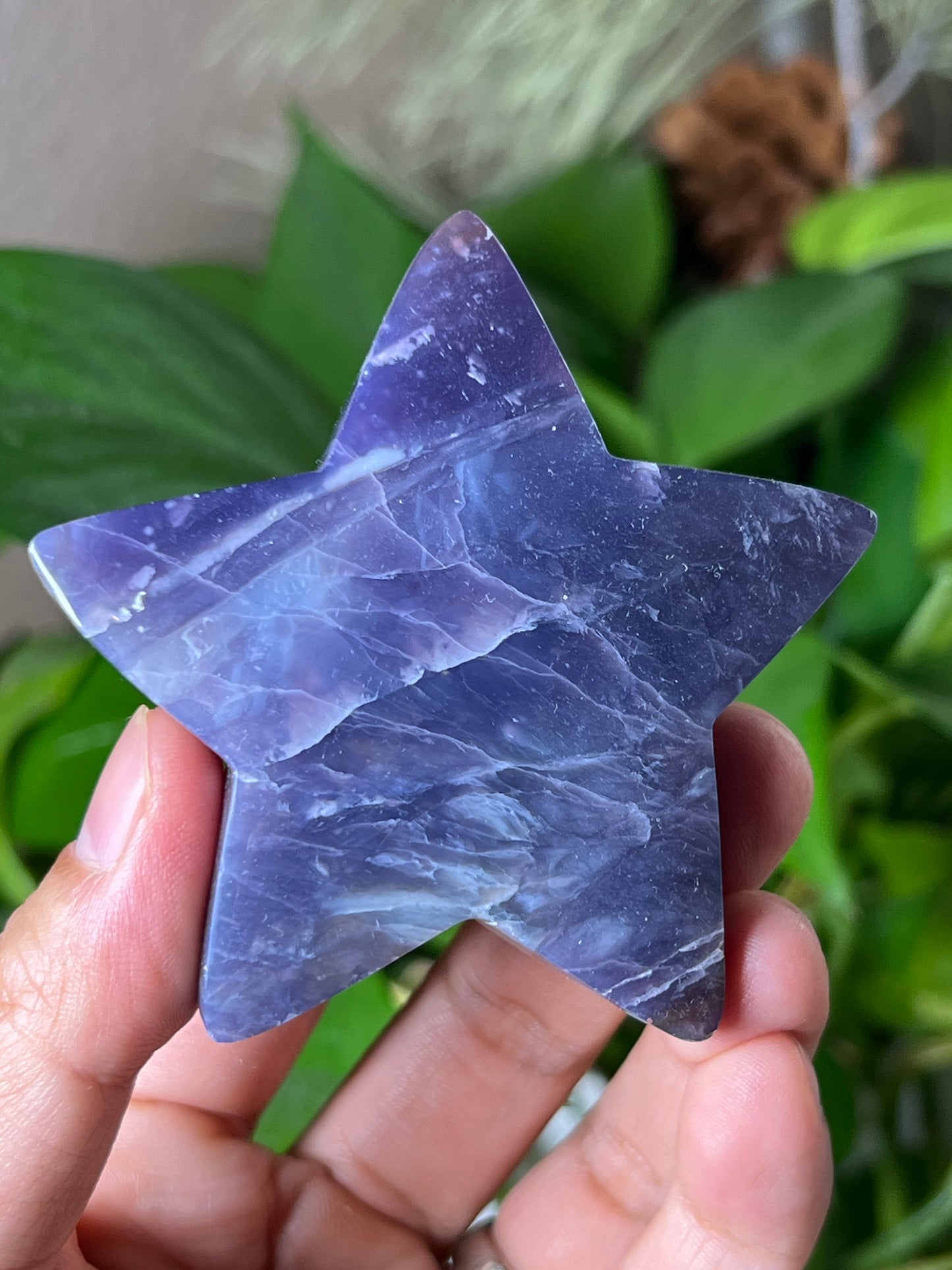 Purple Chalcedony Star