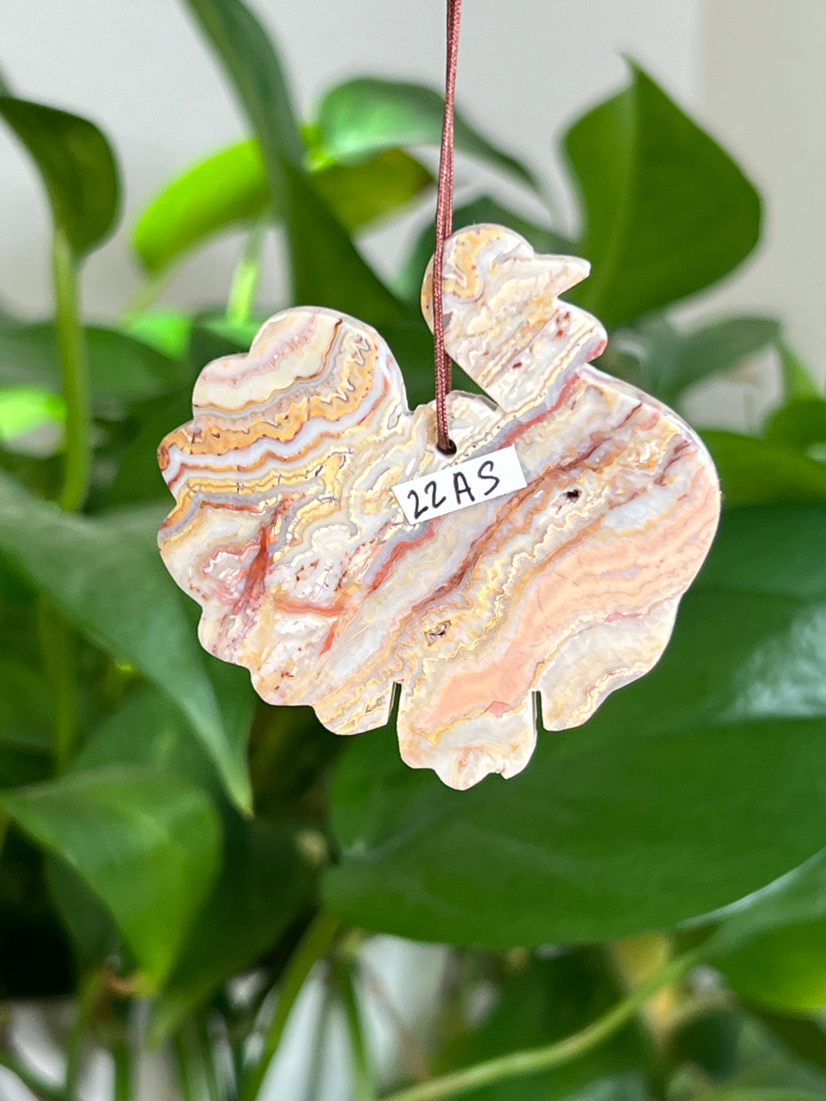 Crazy Lace Agate Turkey Ornaments
