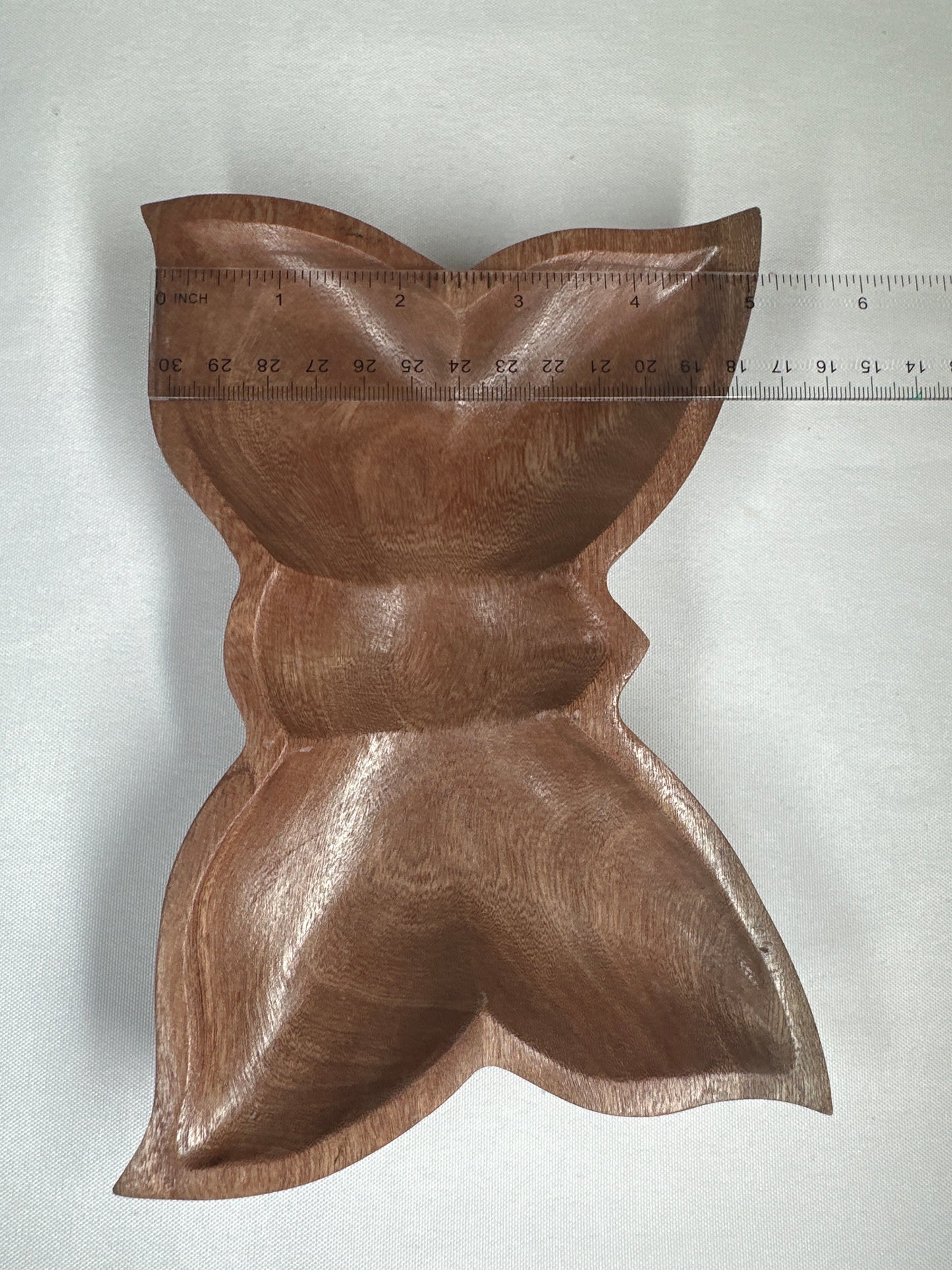 Wooden Butterfly Dish