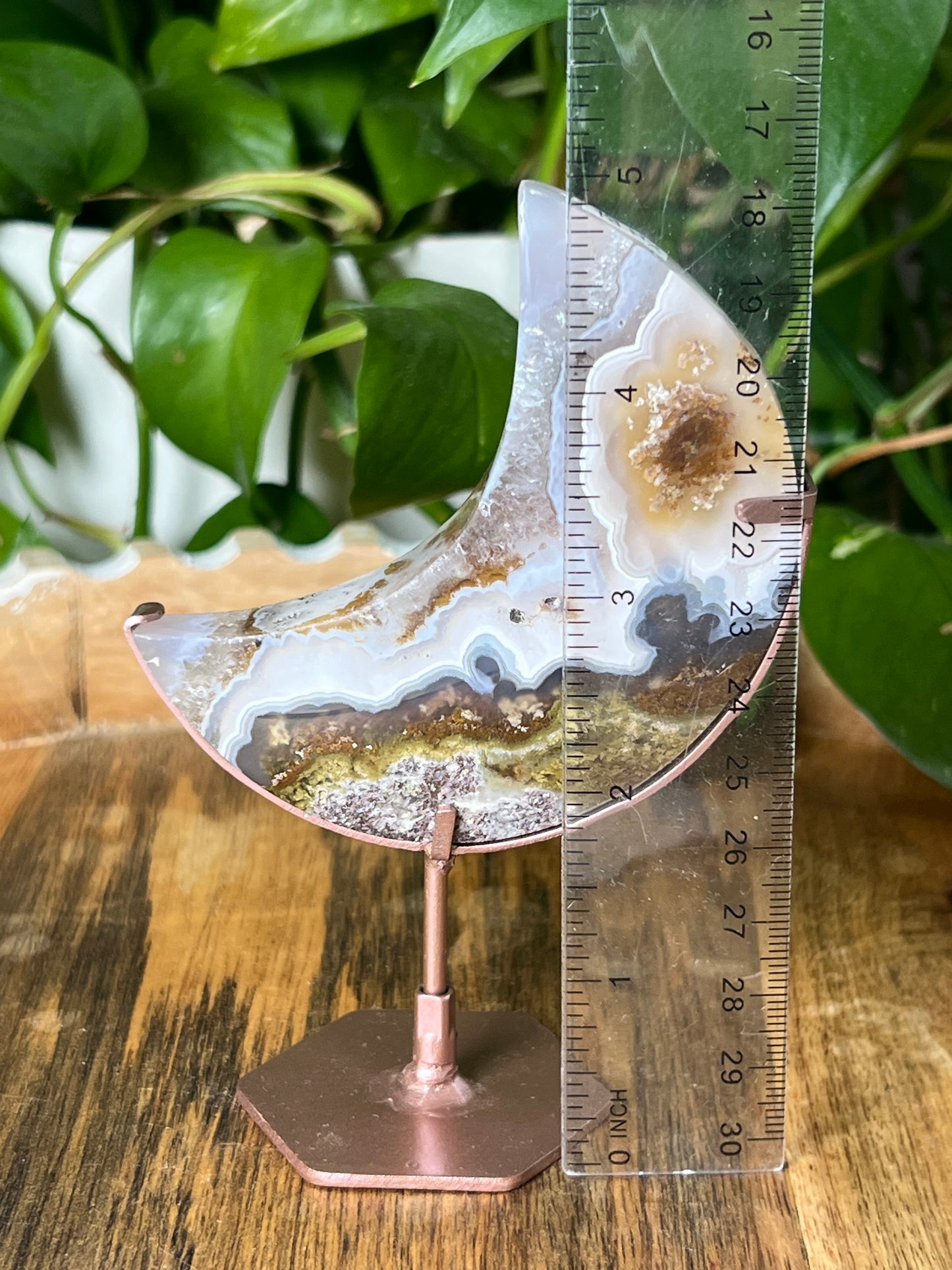 Scenic Moss Agate Moon