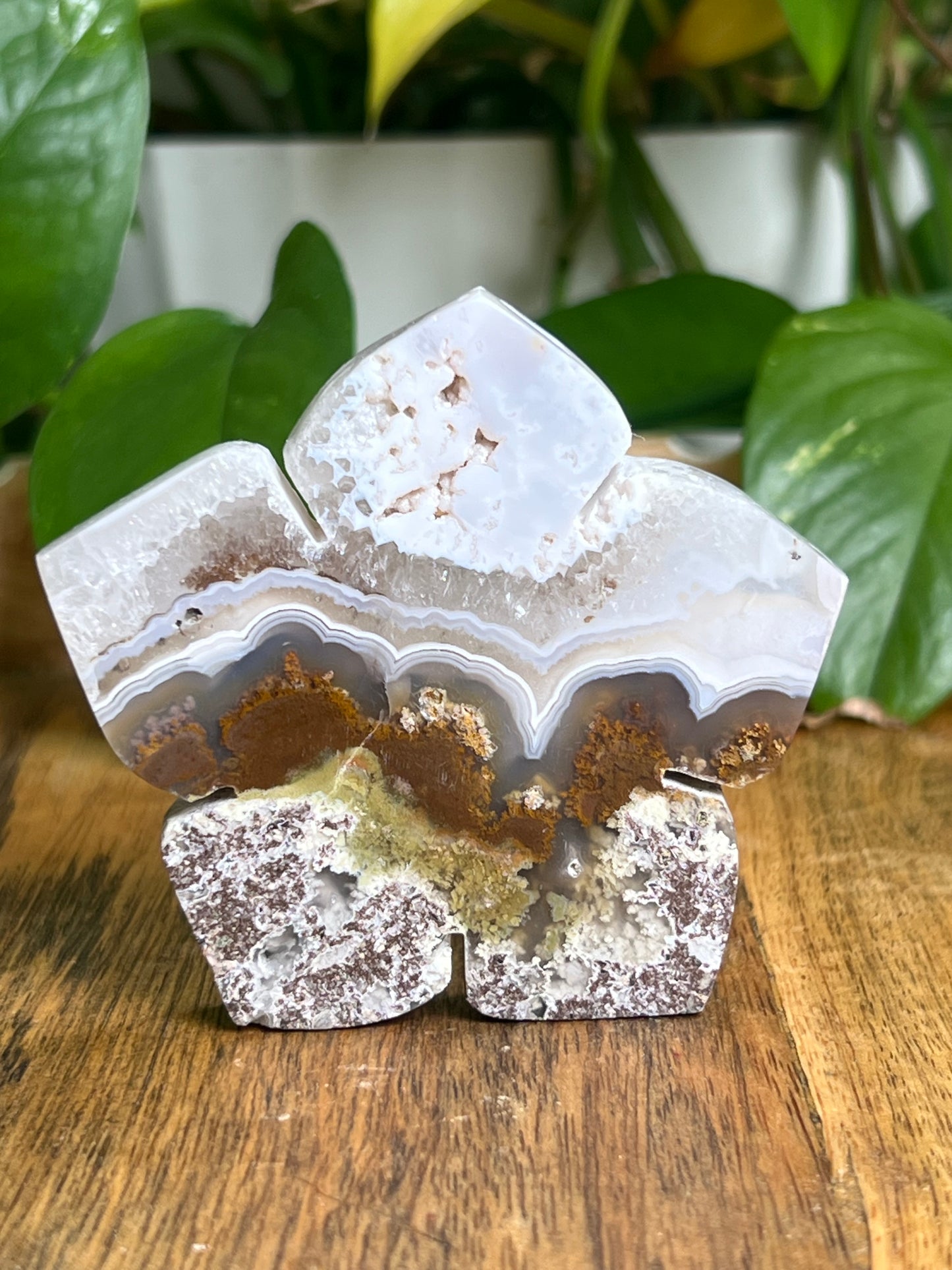 Scenic Moss Agate Flower KB