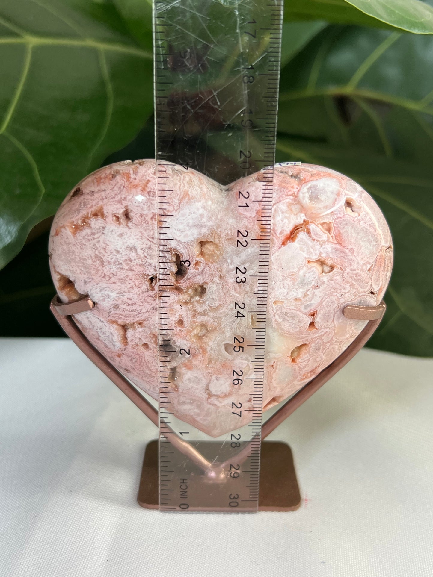 Pink Carnelian Heart
