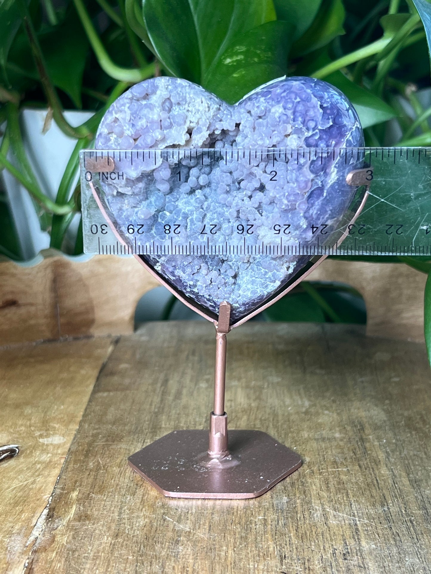 Grape Agate Heart