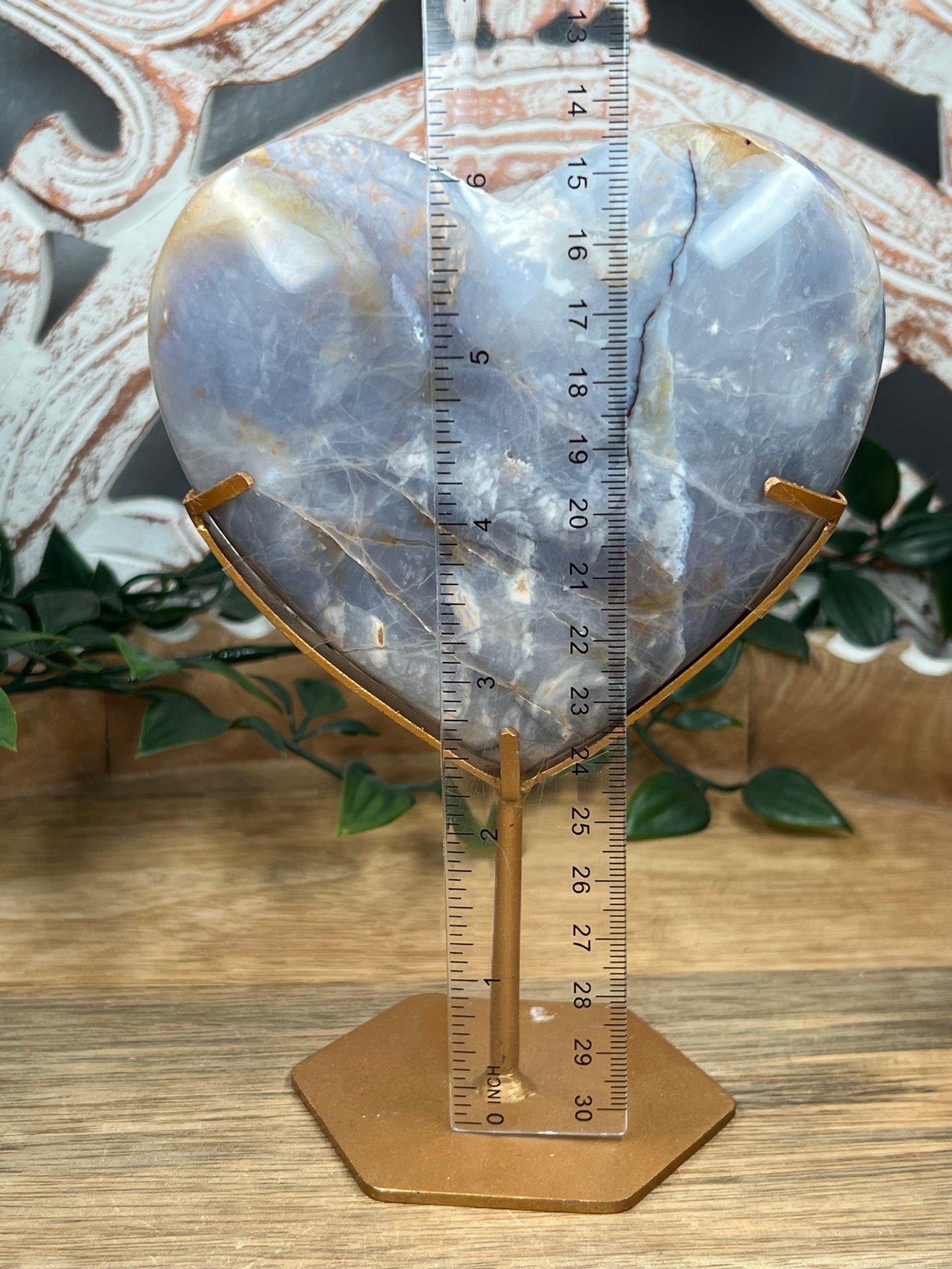 Purple Chalcedony Heart