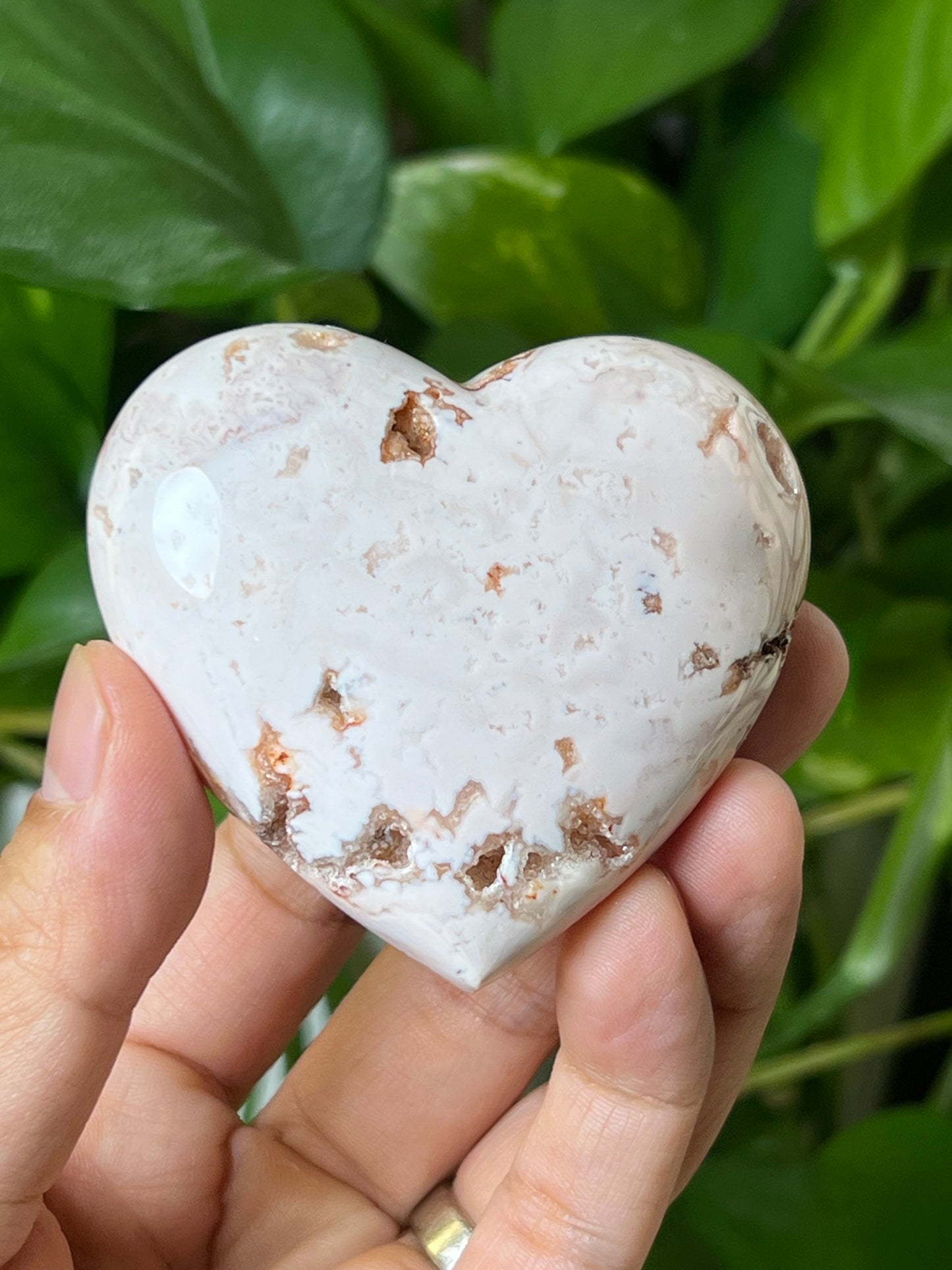 Pink Carnelian Heart