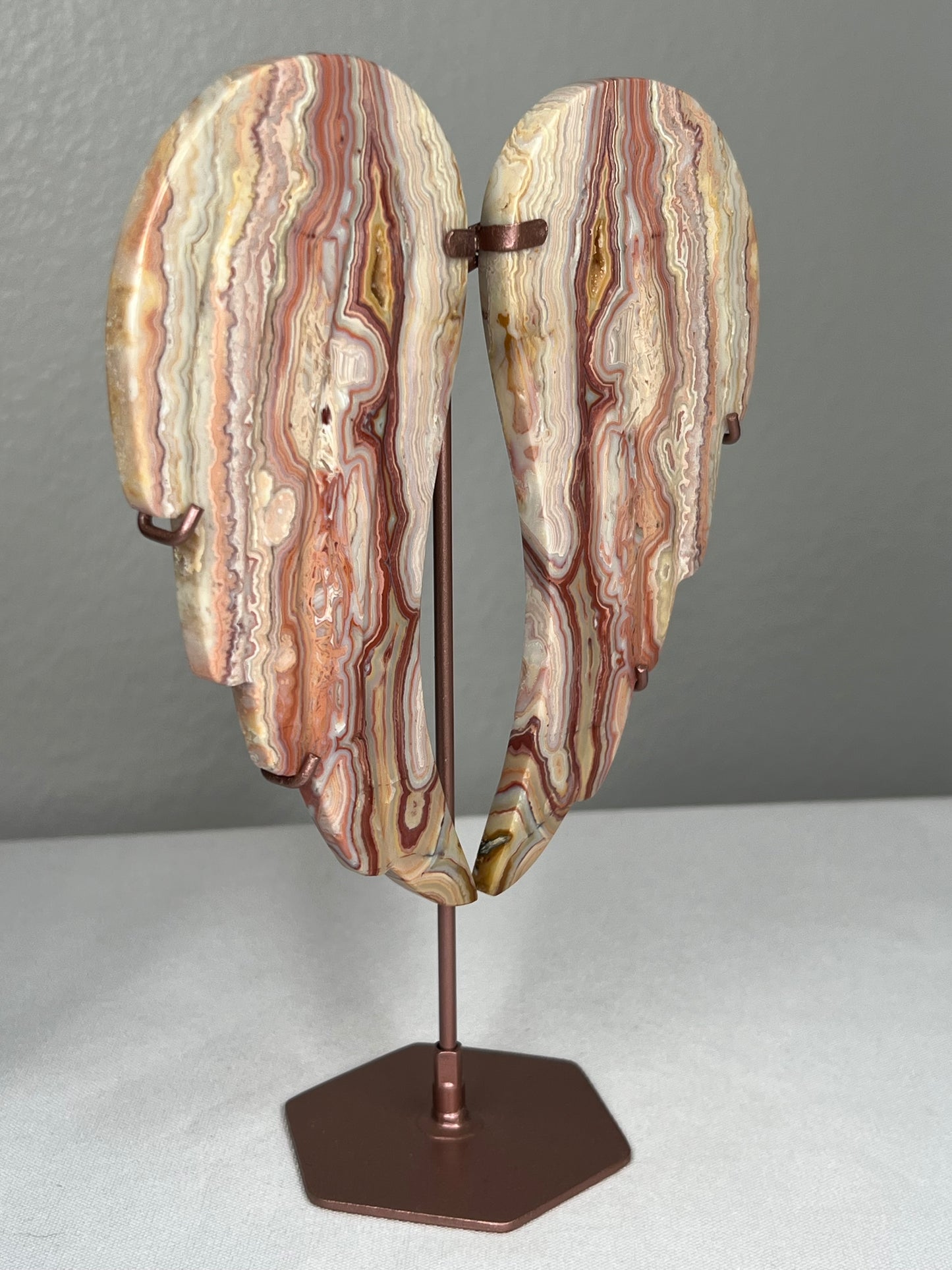 Crazy Lace Agate Angel Wings