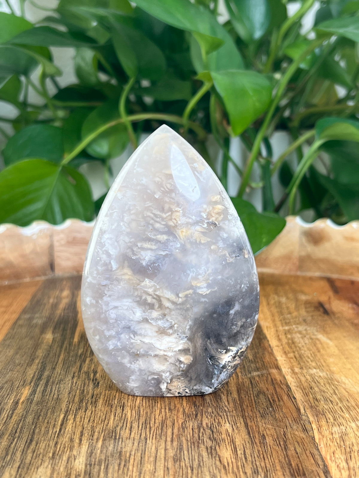 Dendritic Tiger Agate Flame: AB