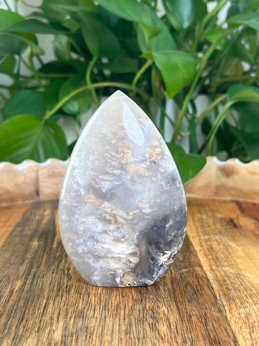 Dendritic Tiger Agate Flame: AB