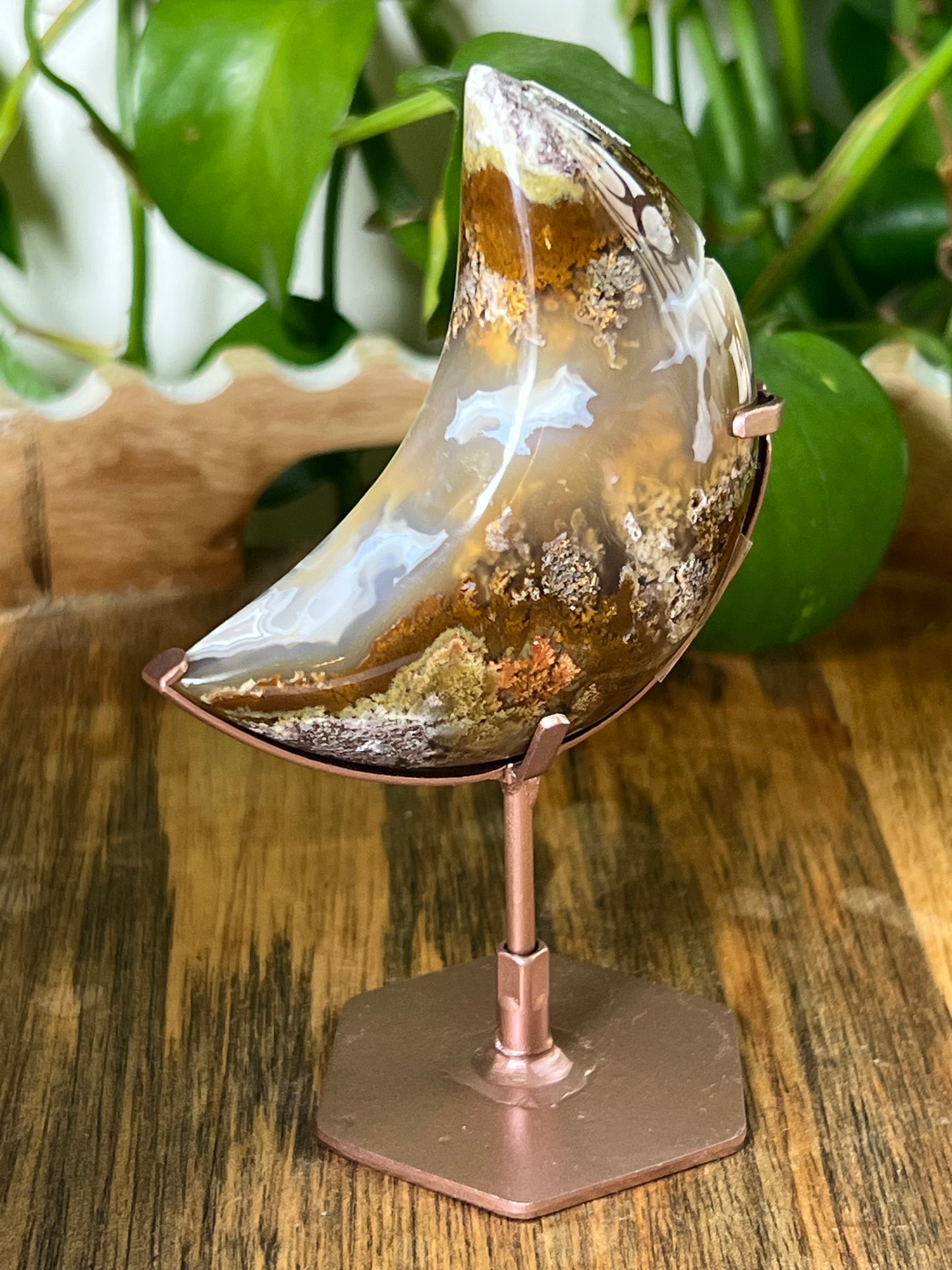 Scenic Moss Agate Moon