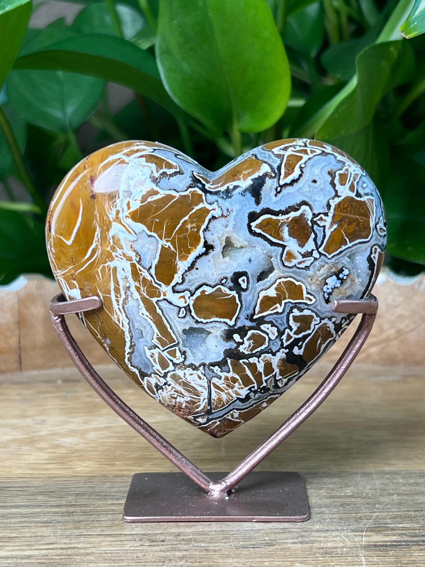 Brecciated Jasper Heart