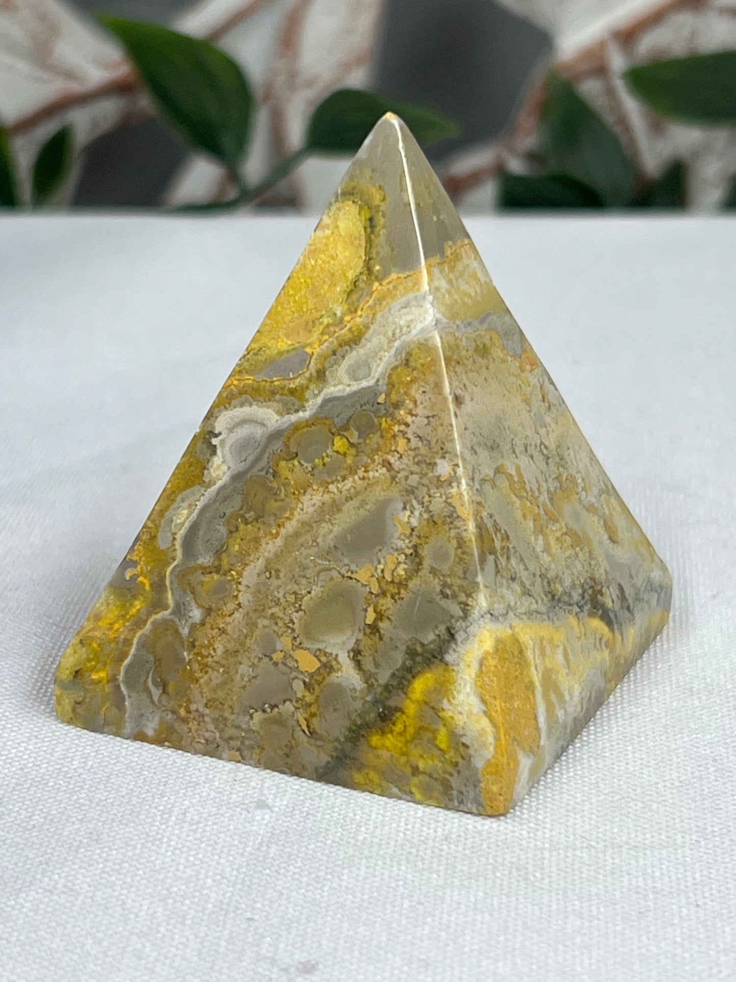 Bumblebee Jasper Pyramid