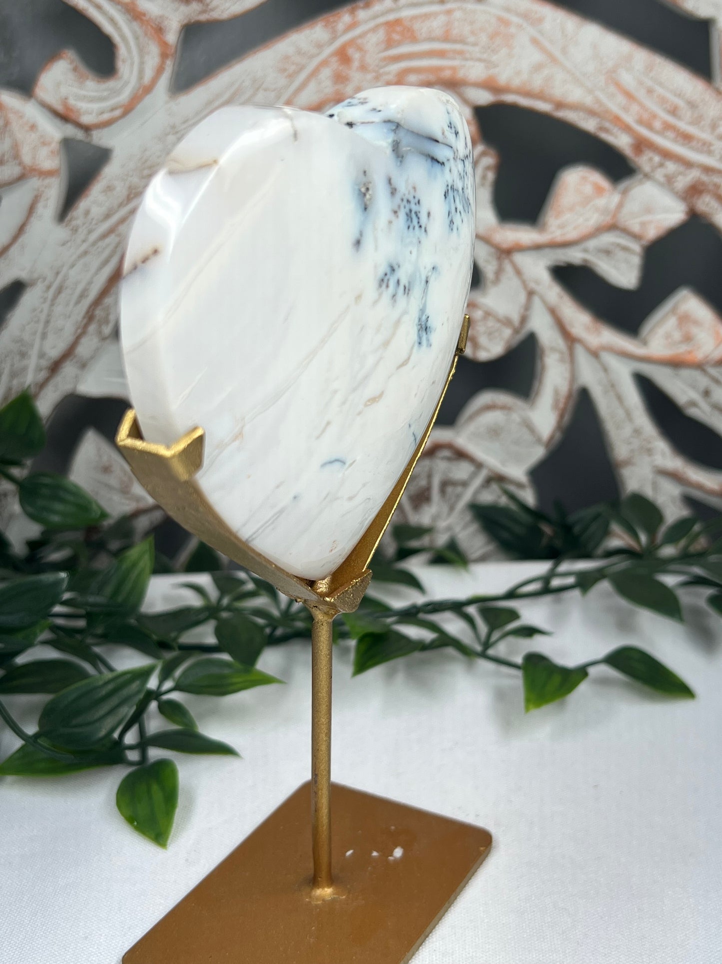 Dendritic Agate Heart