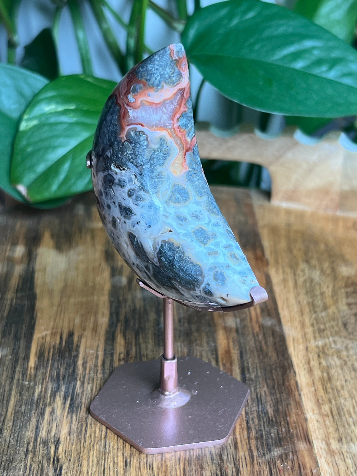 Marcasite Mini Puffy Moon: DZ