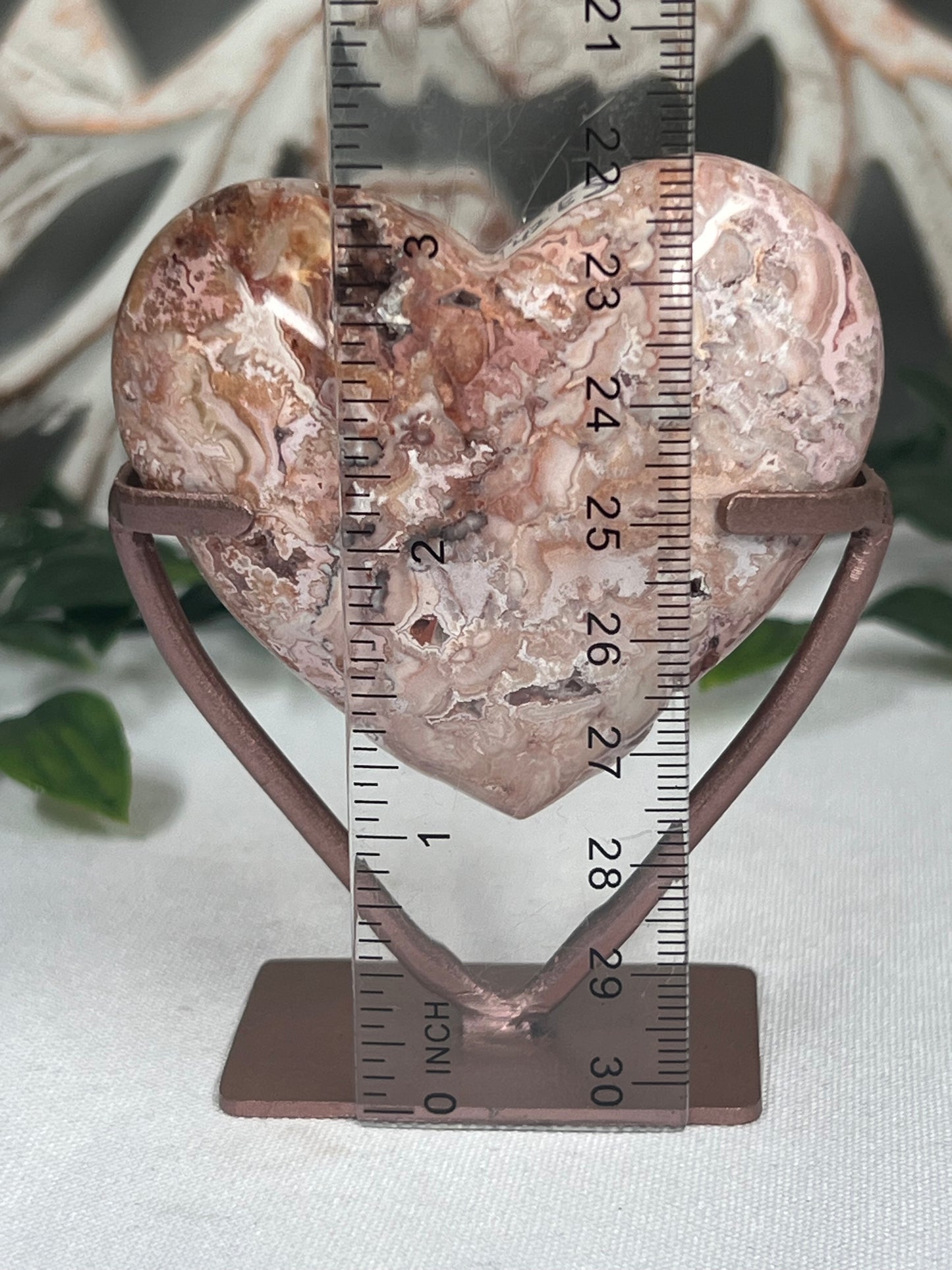 Pink Carnelian Heart