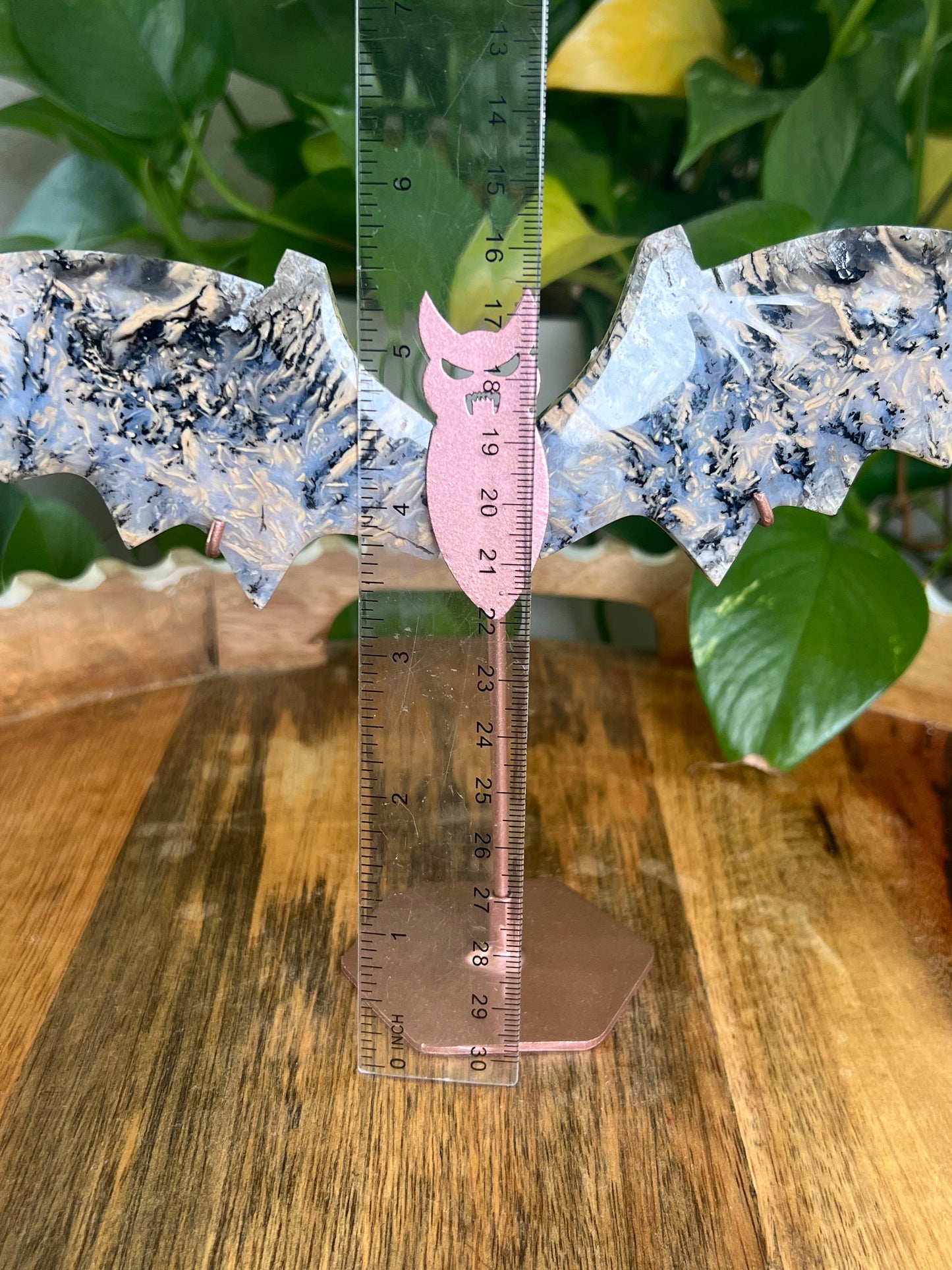 Dendritic Tiger Agate Bat QS