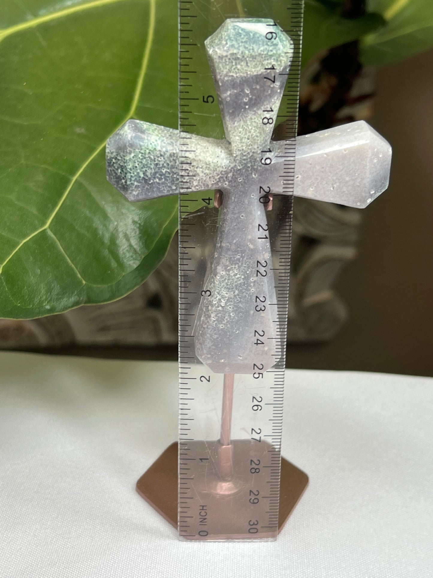 Grape Agate Cross